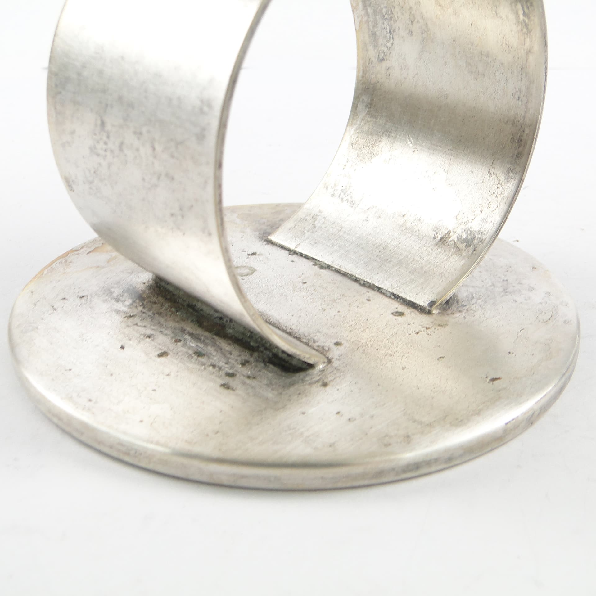 Świecznik dwuramienny Art Deco, metal, WMF, Niemcy, lata 30. - 105529