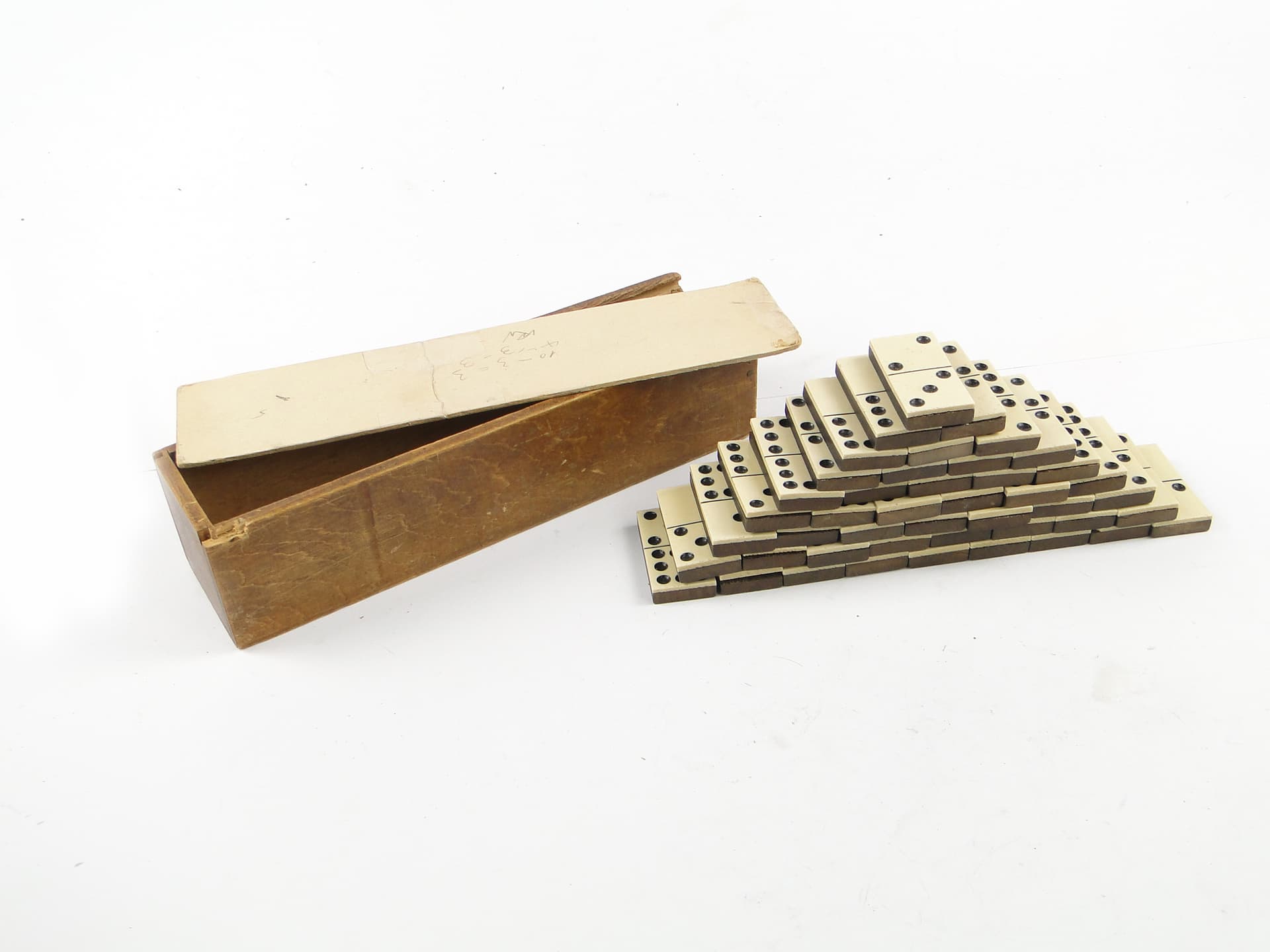 Minimalism domino set, grey plastic, Poland, 1970s - 105615