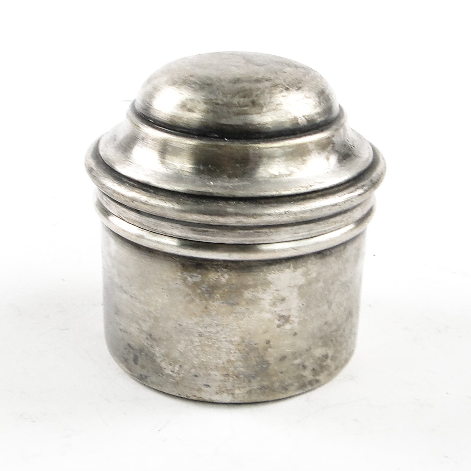 Eclectic pillbox, silver-plated brass, Poland, 19th c. - 105623