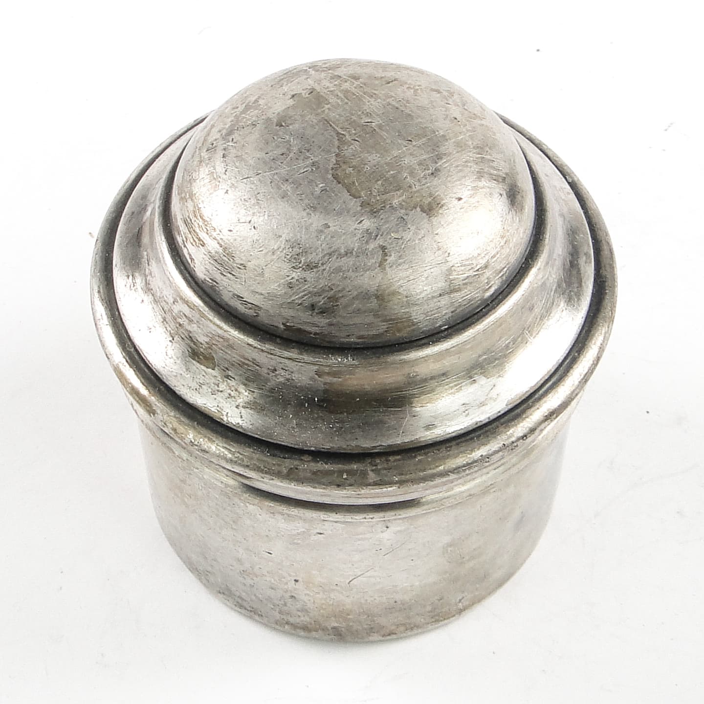 Eclectic pillbox, silver-plated brass, Poland, 19th c. - 105626