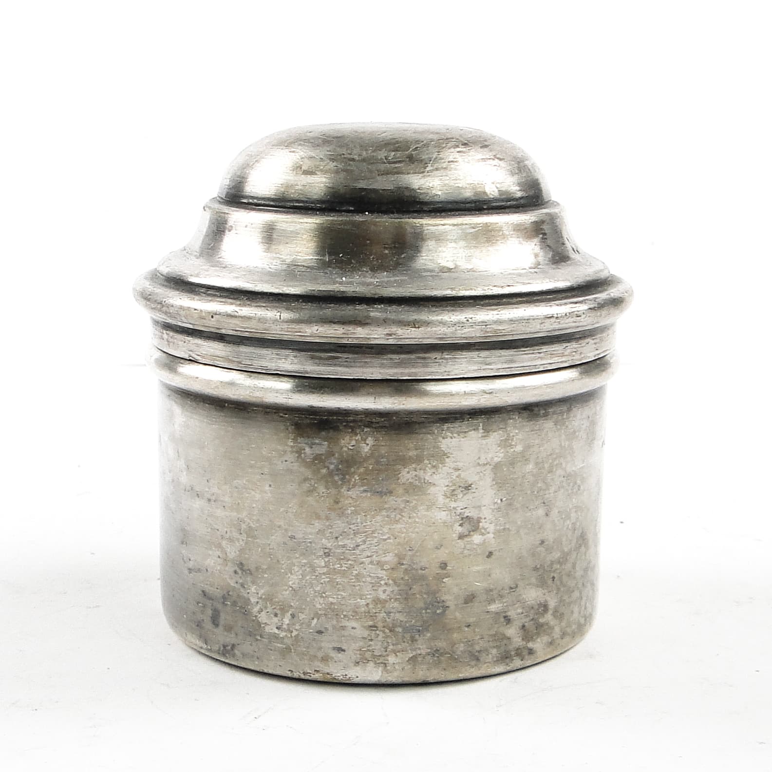 Eclectic pillbox, silver-plated brass, Poland, 19th c. - 105624
