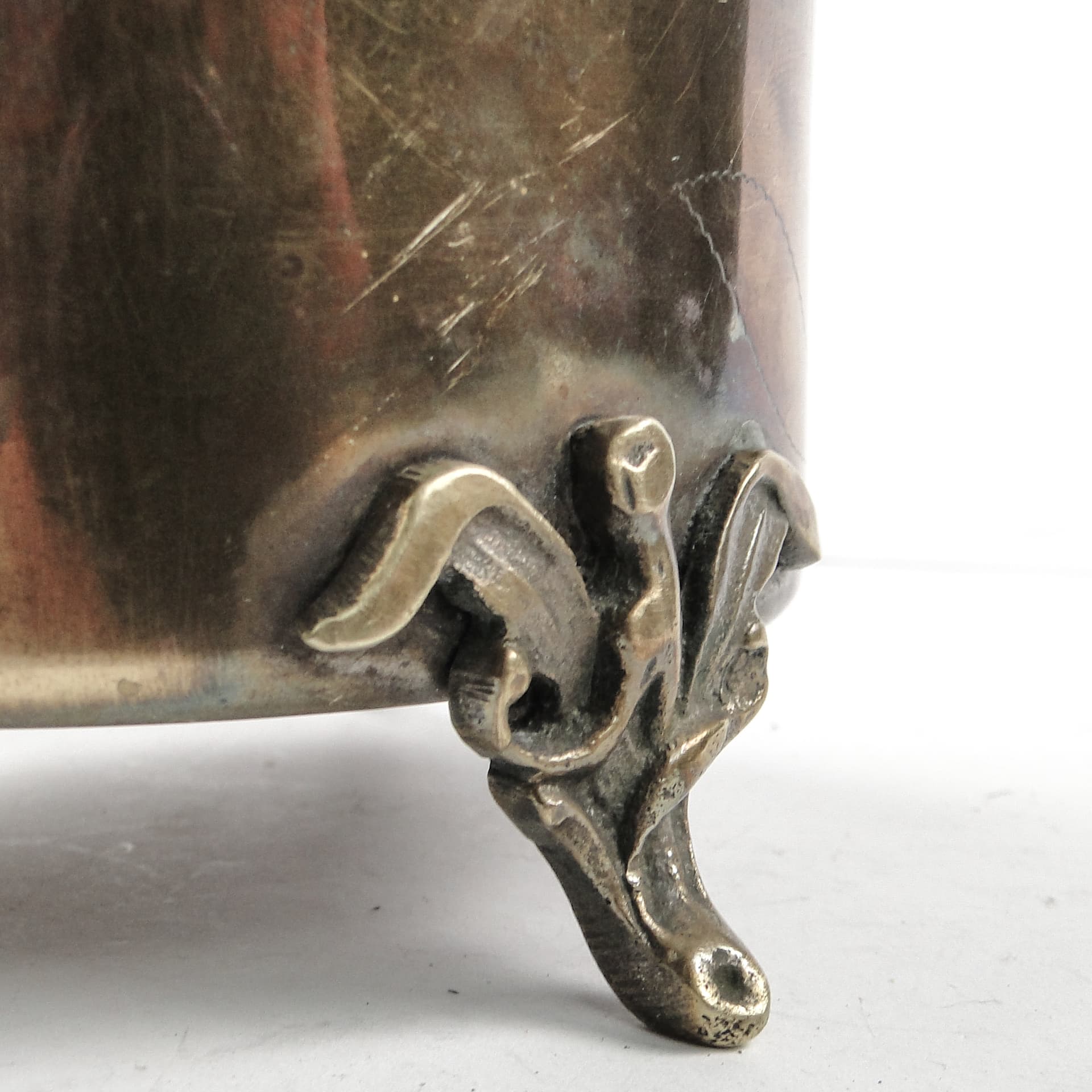 Cukiernica Art Nouveau, mosiądz srebrzony, Węgry, początek XX w. - 105685