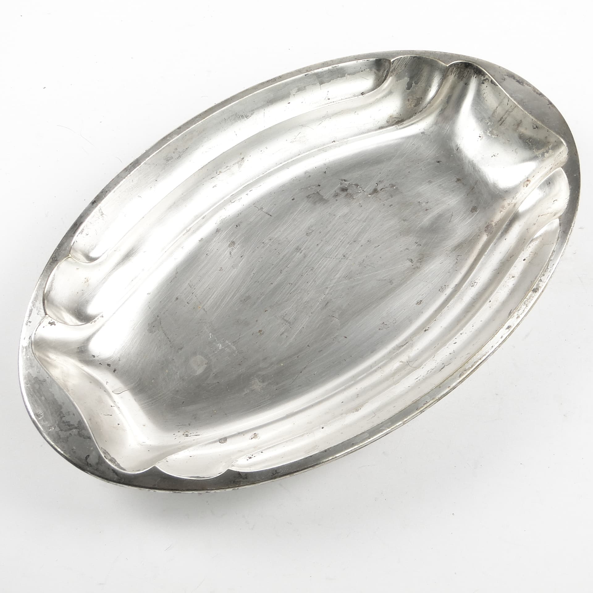 Patera Art Deco, mosiądz srebrzony, WMF, Niemcy, lata 30. - 105751