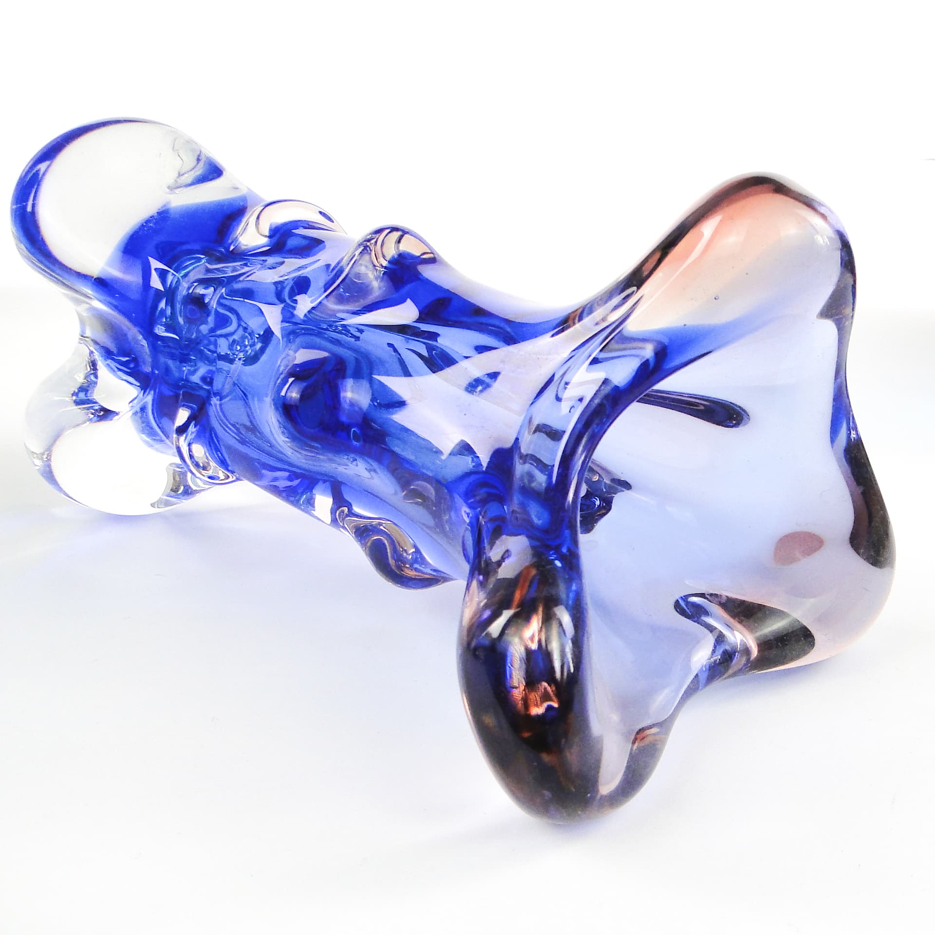 Wazon mid-century modern, szkło, proj. J. Hospodka, Czechosłowacja, lata 60. - 105850