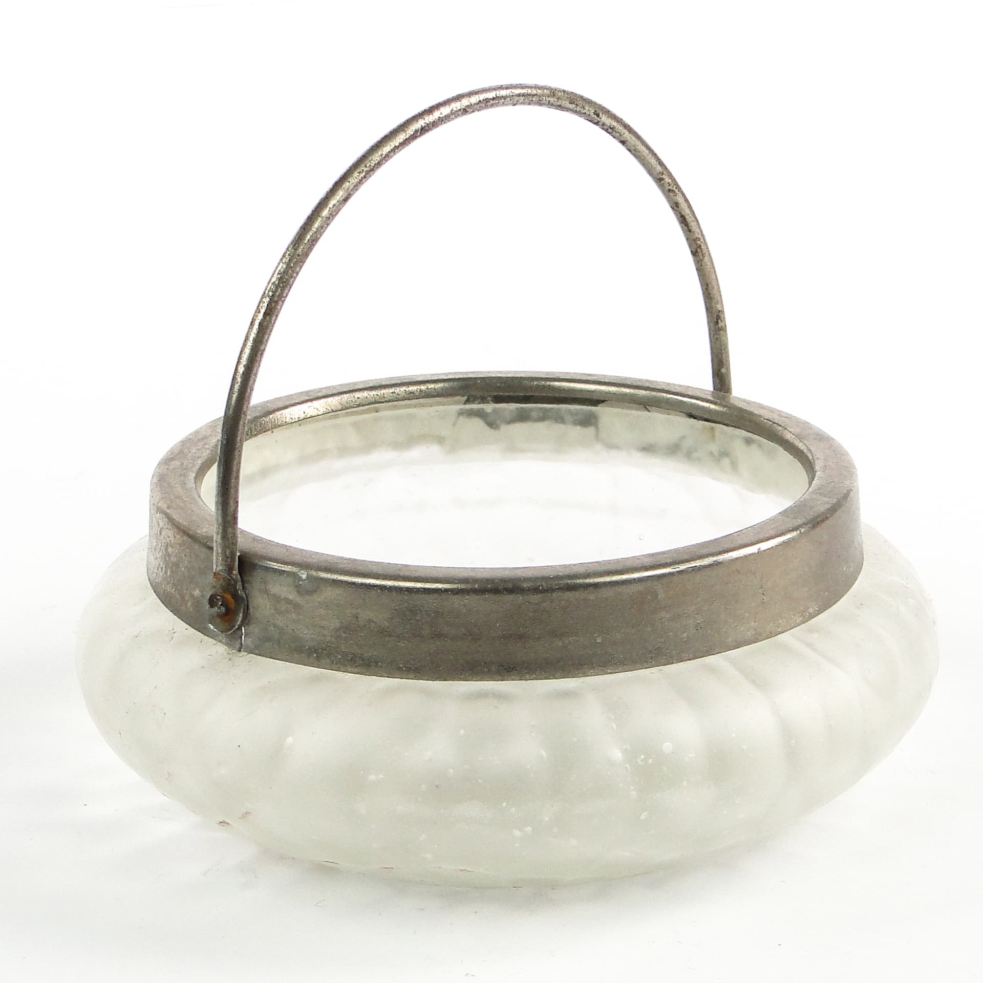 Cukiernica koszyczkowa Art Nouveau, szkło, Niemcy, początek XX w. - 105902