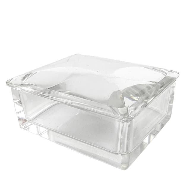 Bomboniera Art Deco, kryształ, Moser, Czechosłowacja, lata 30. - WYMIARY