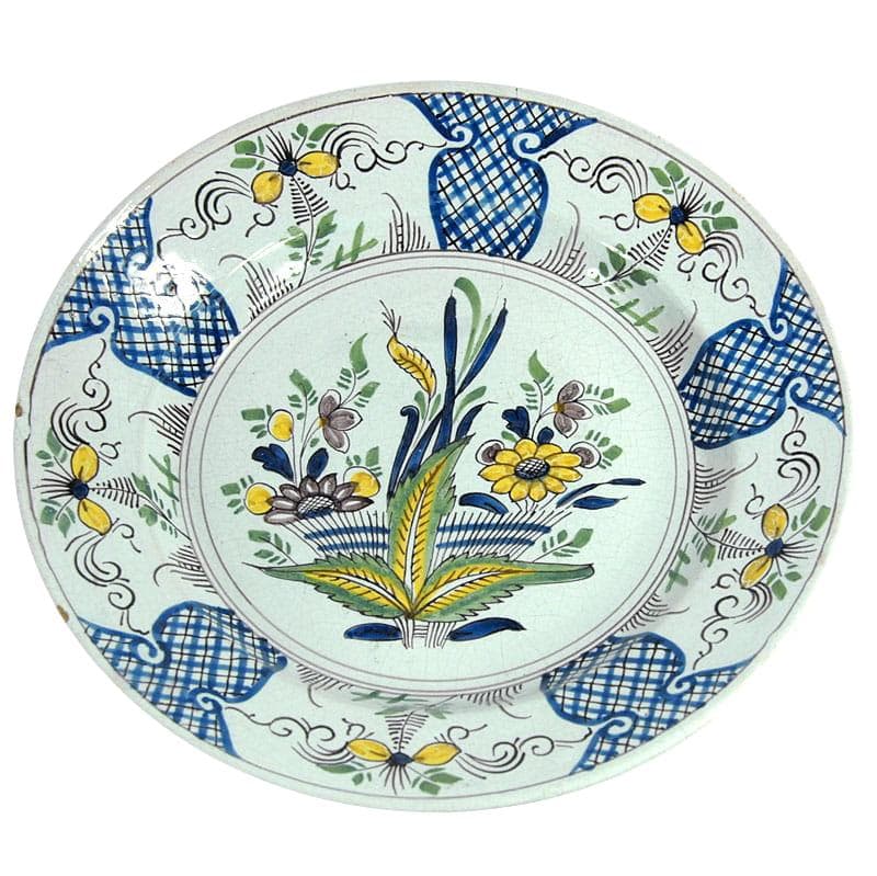 Faience Plate, Desevres, France, 19th c.