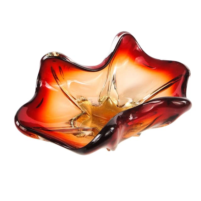 Patera Murano Sommerso, szkło, proj. F. Poli, Włochy, lata 50. - WYMIARY