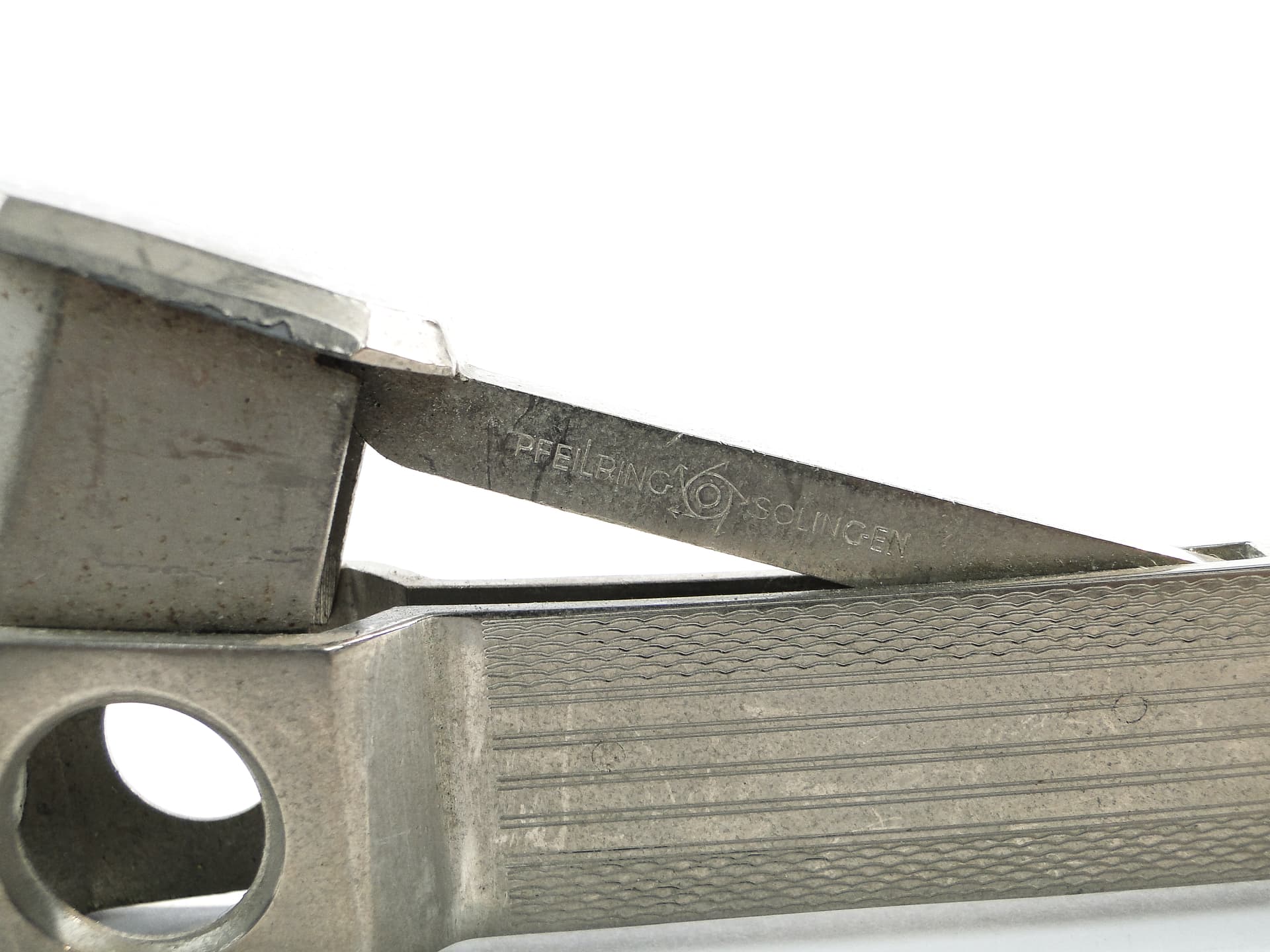 Cigar cutter, silver-plated alpacca, Solingen, Germany, 1960s. - 106337