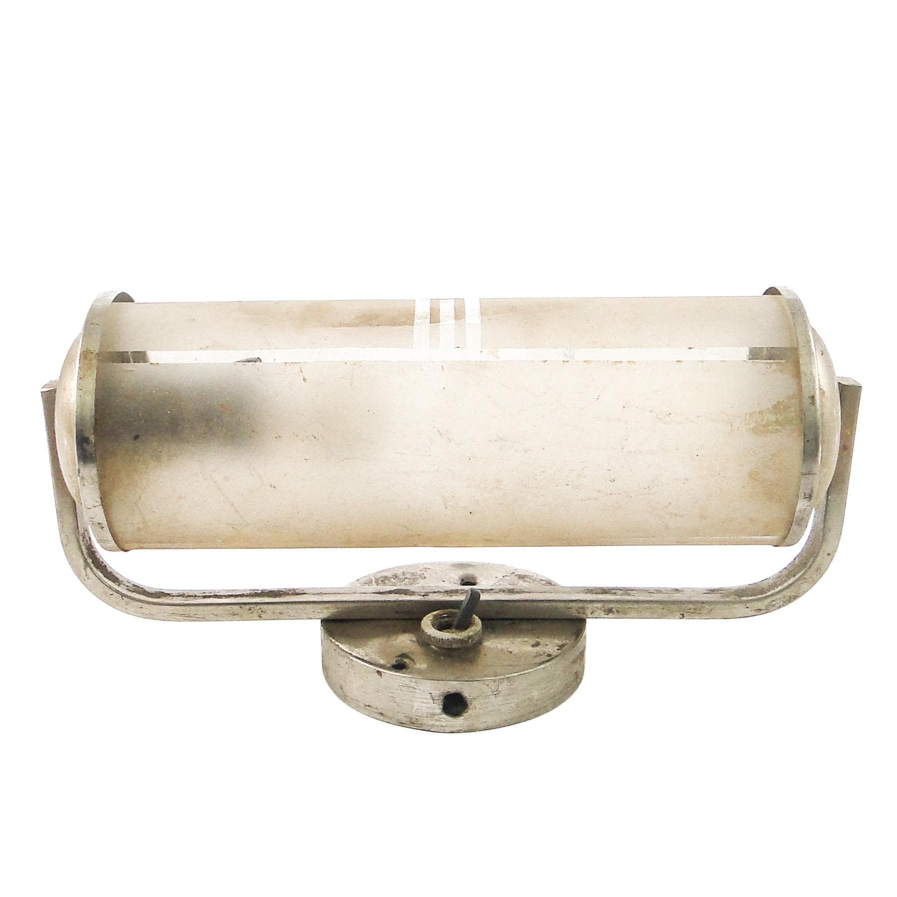 Art Deco wall sconce, chrome-plated brass, Czechoslovakia, 1950s.