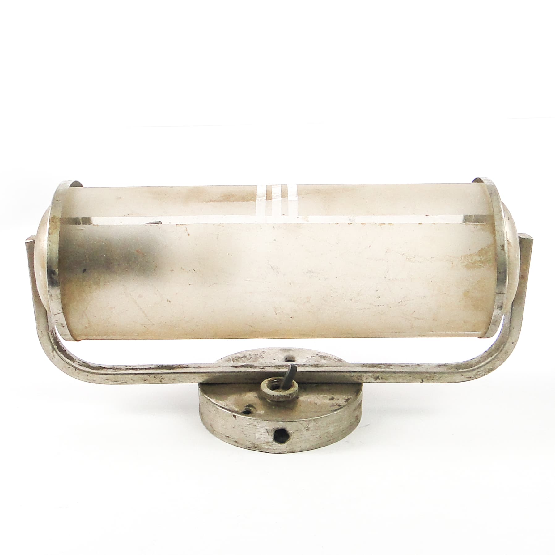 Art Deco wall sconce, chrome-plated brass, Czechoslovakia, 1950s. - 106595