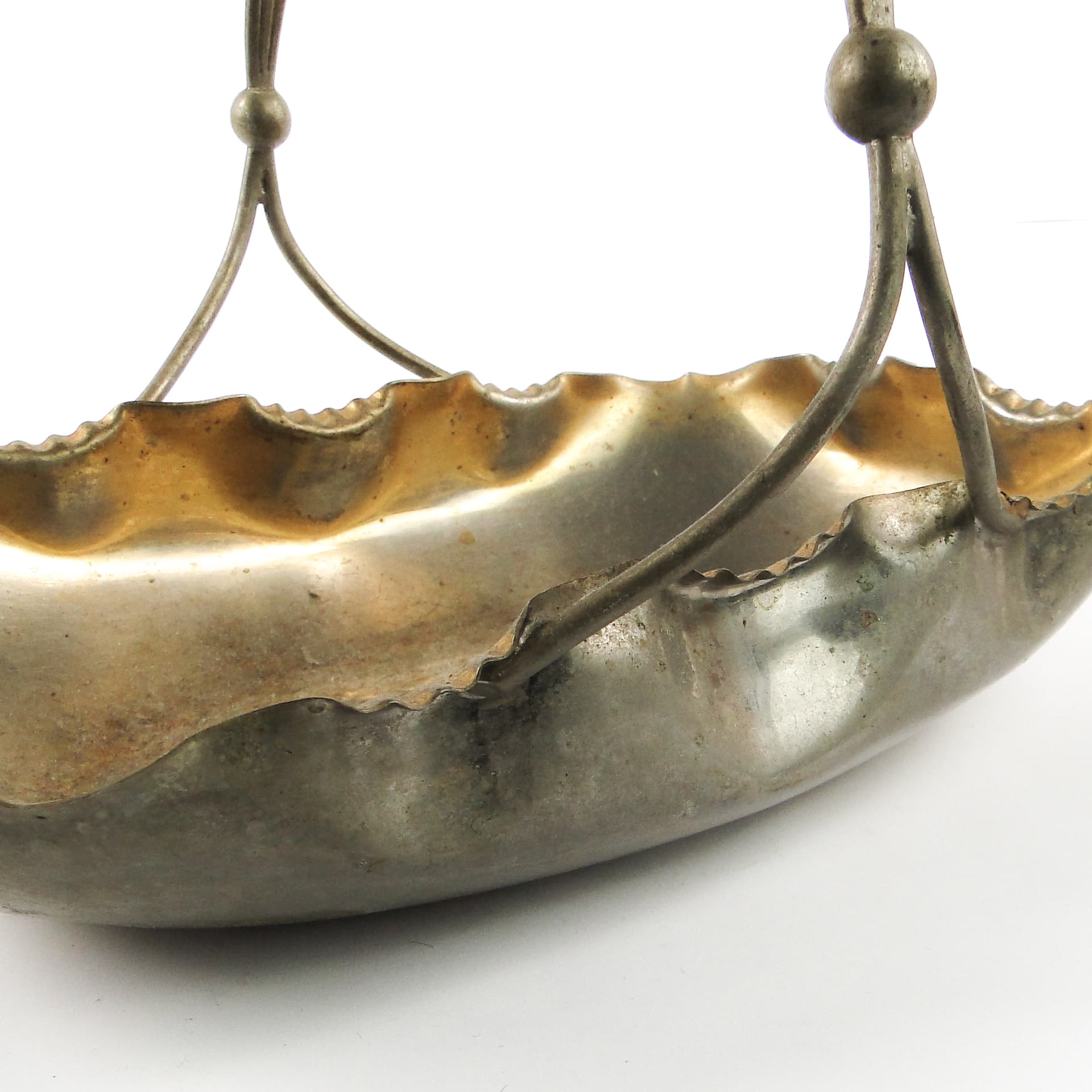 Fruit basket, Art Nouveau, silver-plated brass, Austria, early 20th c. - 106610
