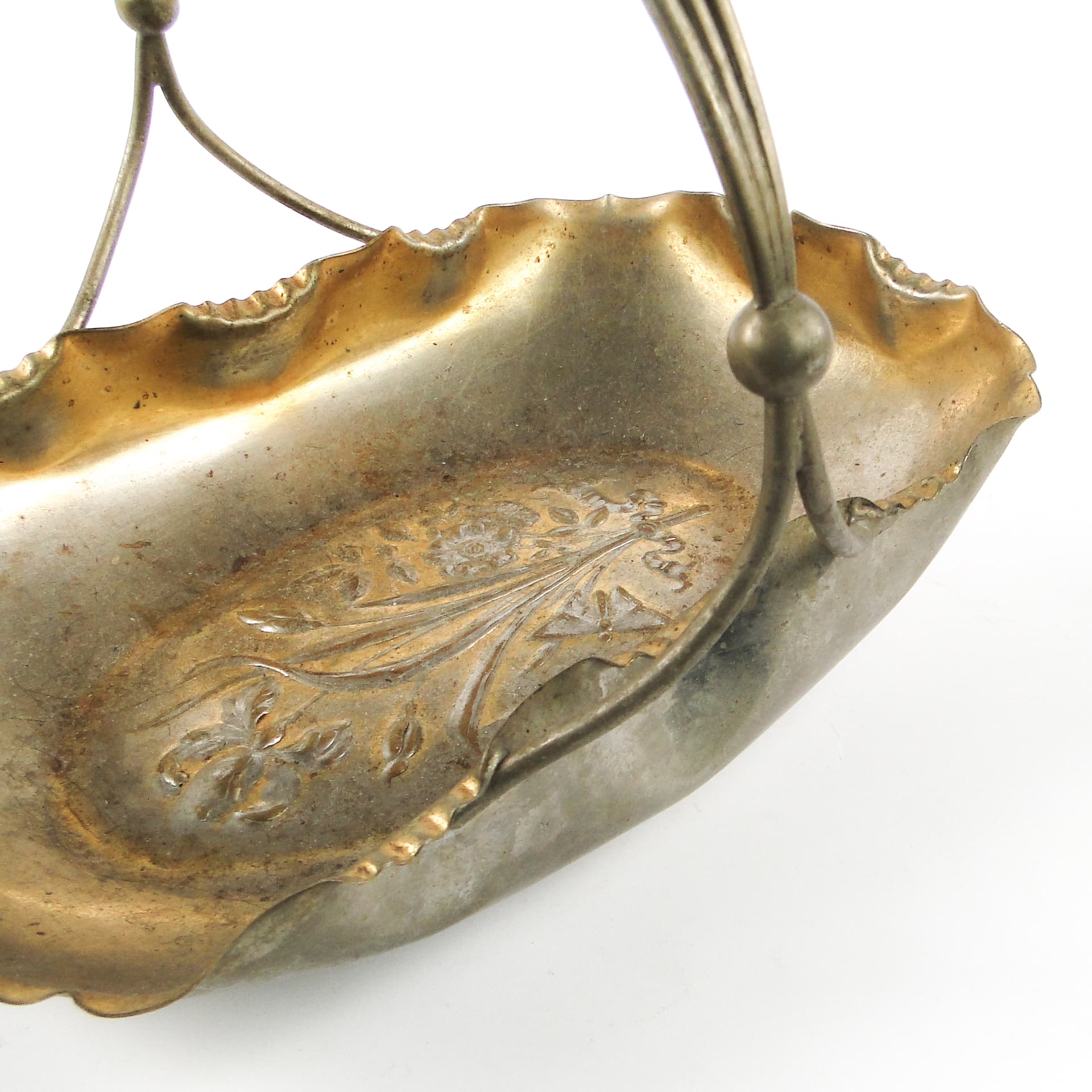 Fruit basket, Art Nouveau, silver-plated brass, Austria, early 20th c. - 106613