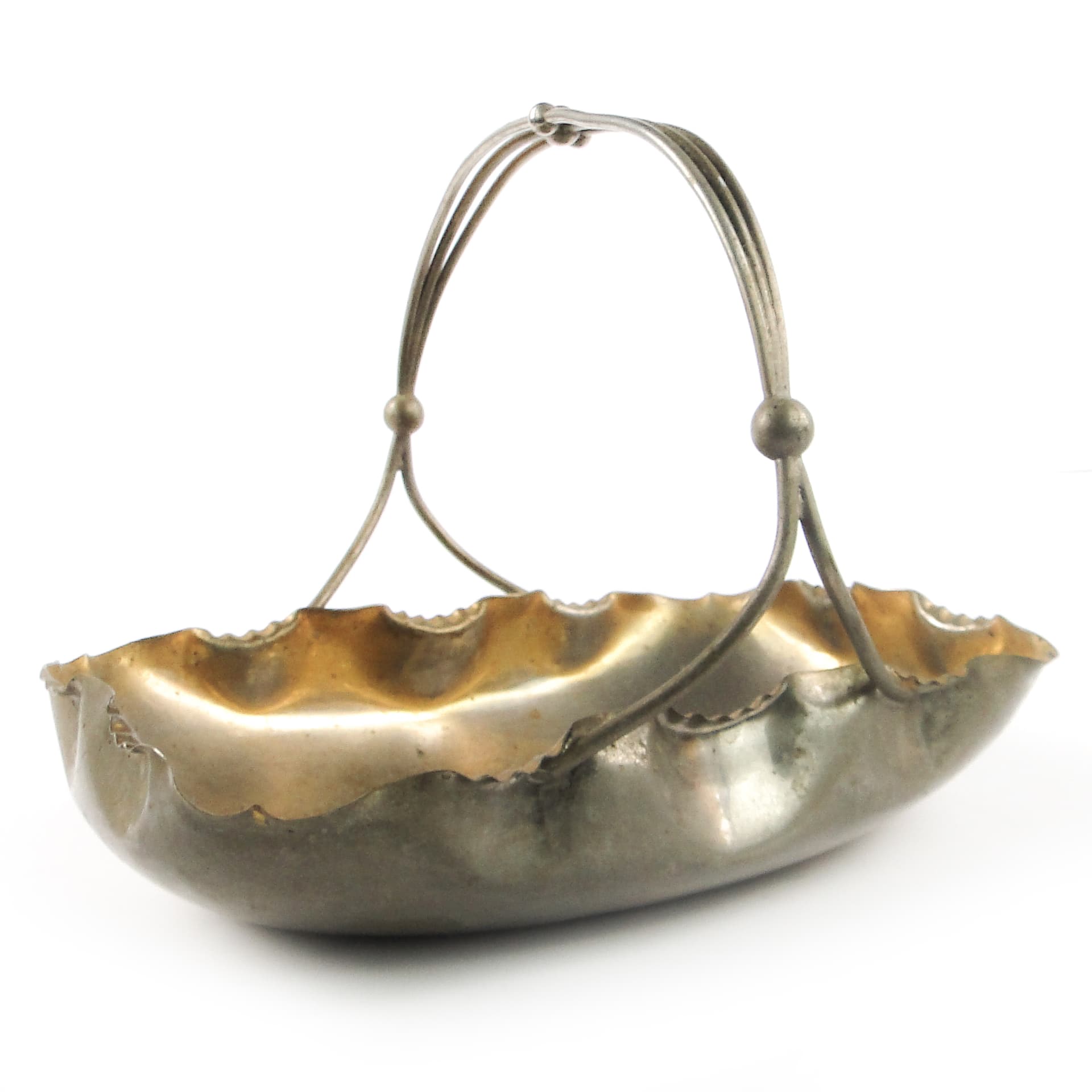 Fruit basket, Art Nouveau, silver-plated brass, Austria, early 20th c. - 106615