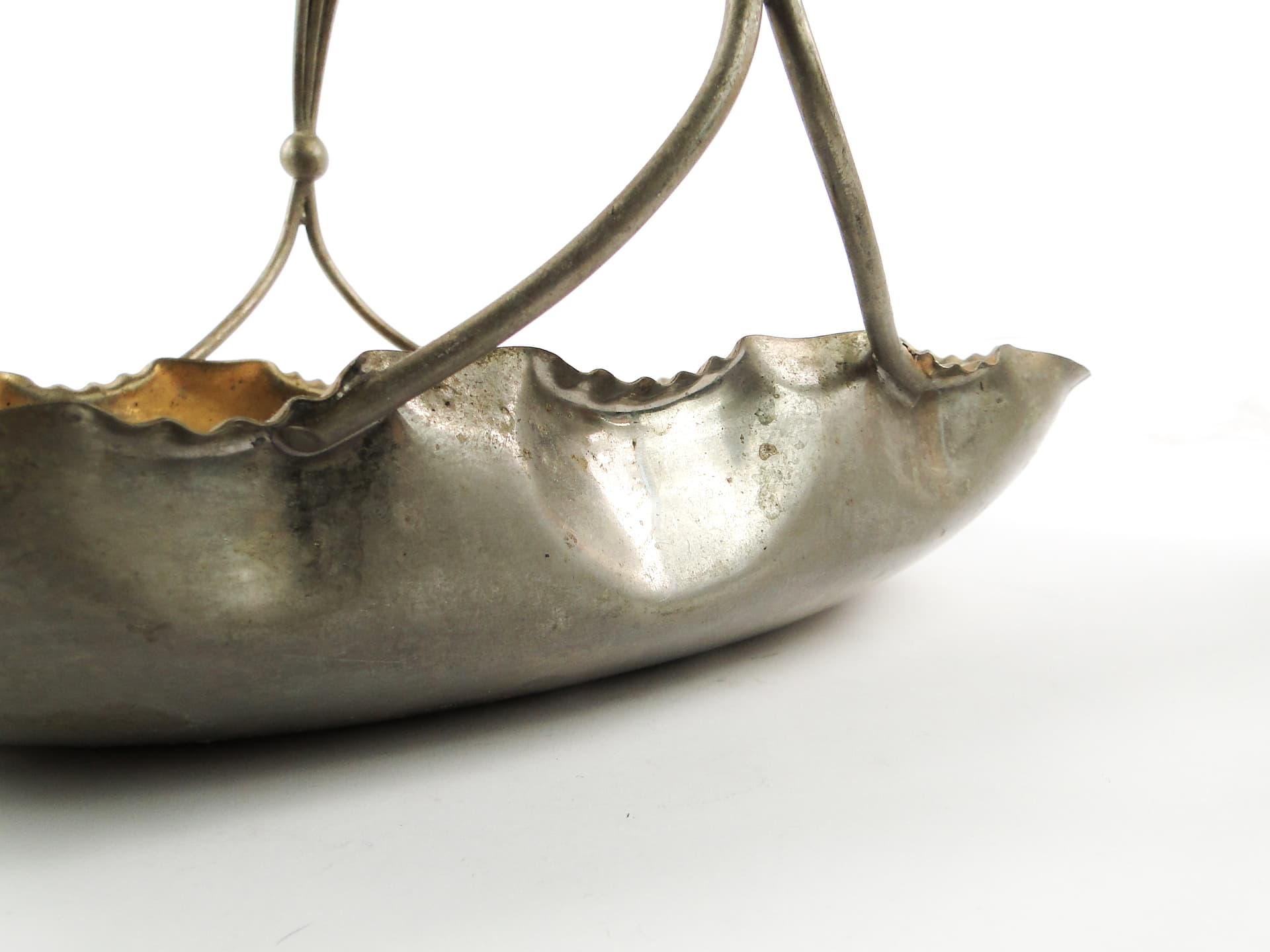 Fruit basket, Art Nouveau, silver-plated brass, Austria, early 20th c. - 106620