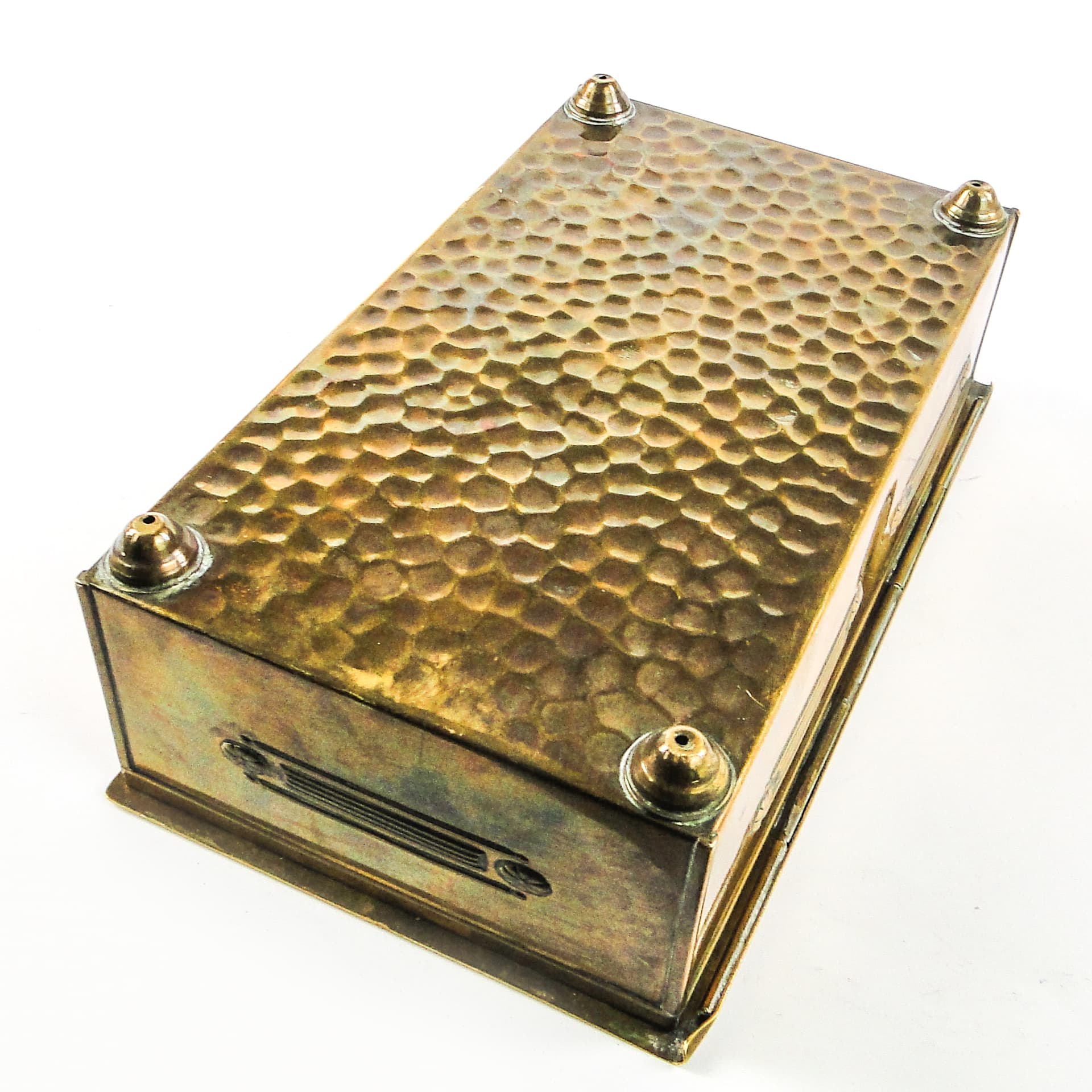 Art Nouveau humidor, brass, wood, WMF, Germany, early 20th c. - 106641