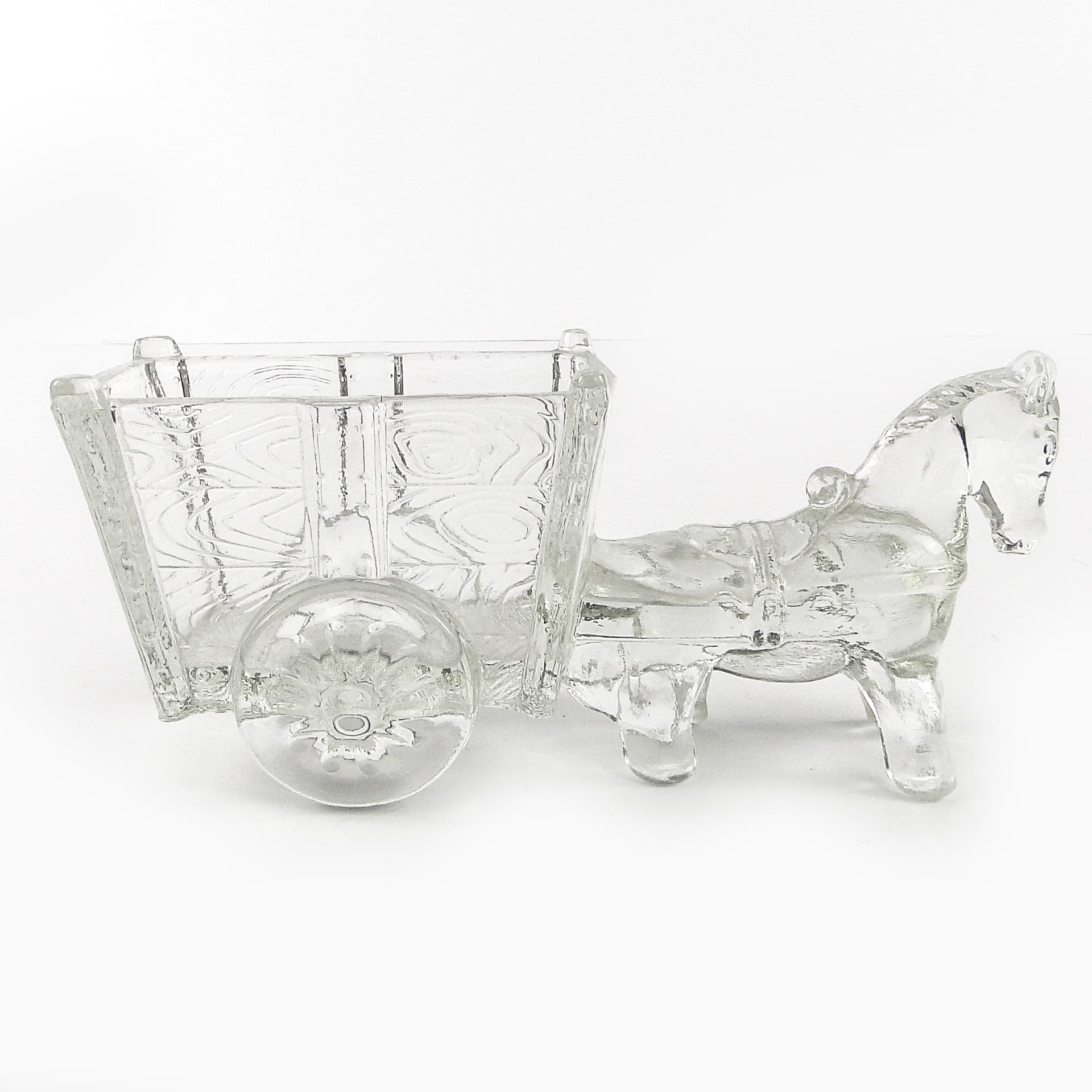 Art Deco desk stand, clear pressed glass, United Kingdom, 1950s. - 106652