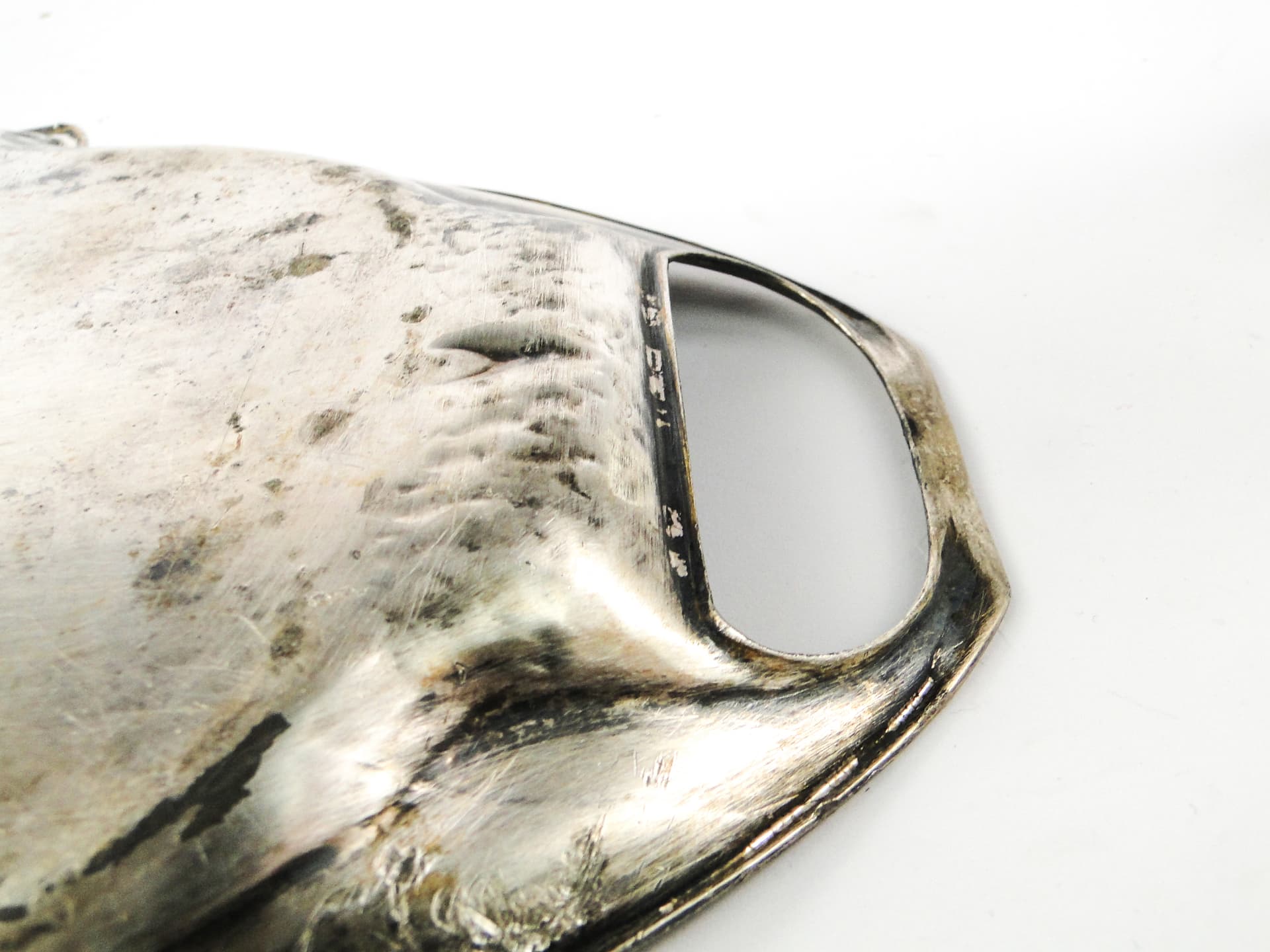 Taca secesyjna, cyna srebrzona, Austria, początek XX w. - 106770