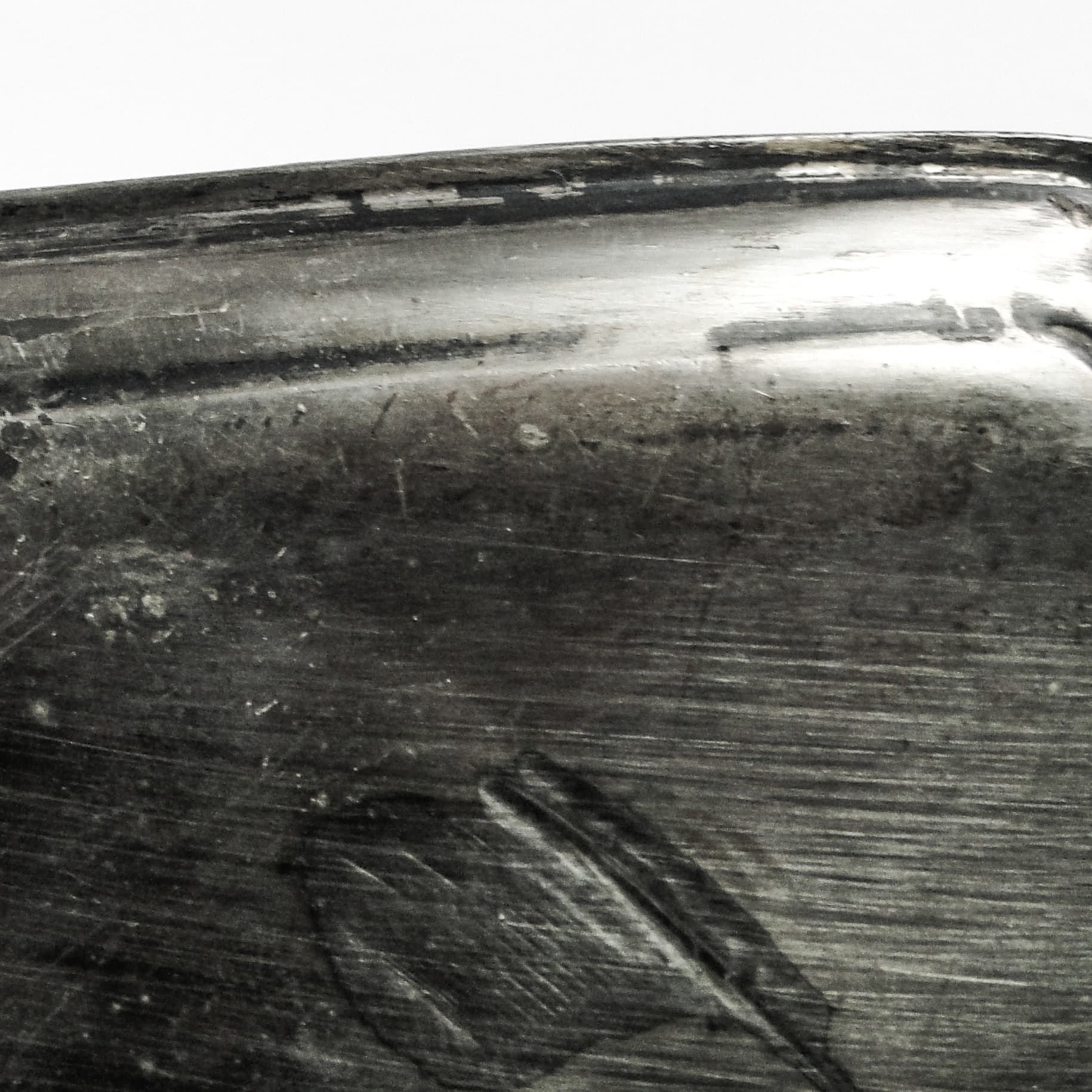 Taca secesyjna, cyna srebrzona, Austria, początek XX w. - 106765