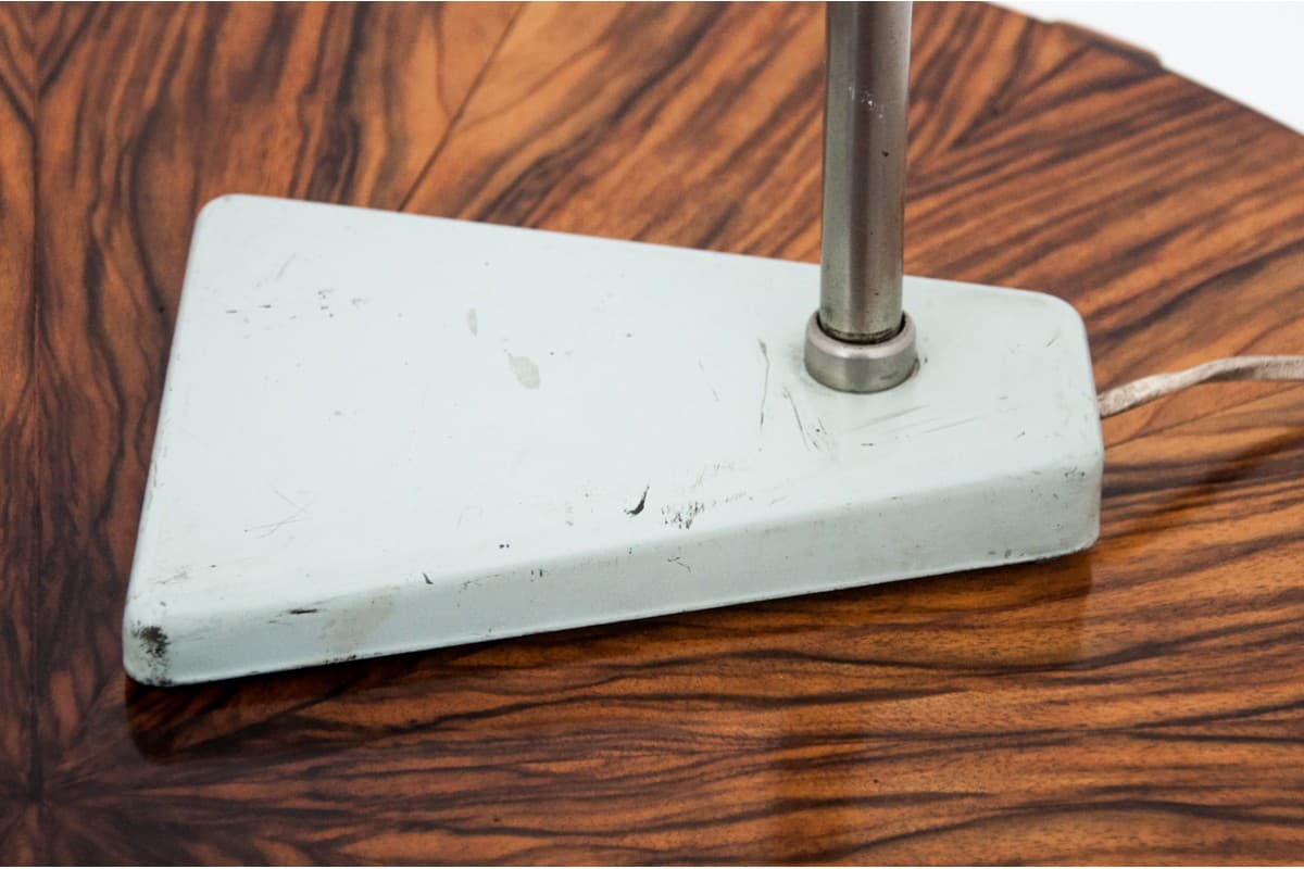 Jasnoniebieska lampa stołowa, Polska, lata 60. - 58563