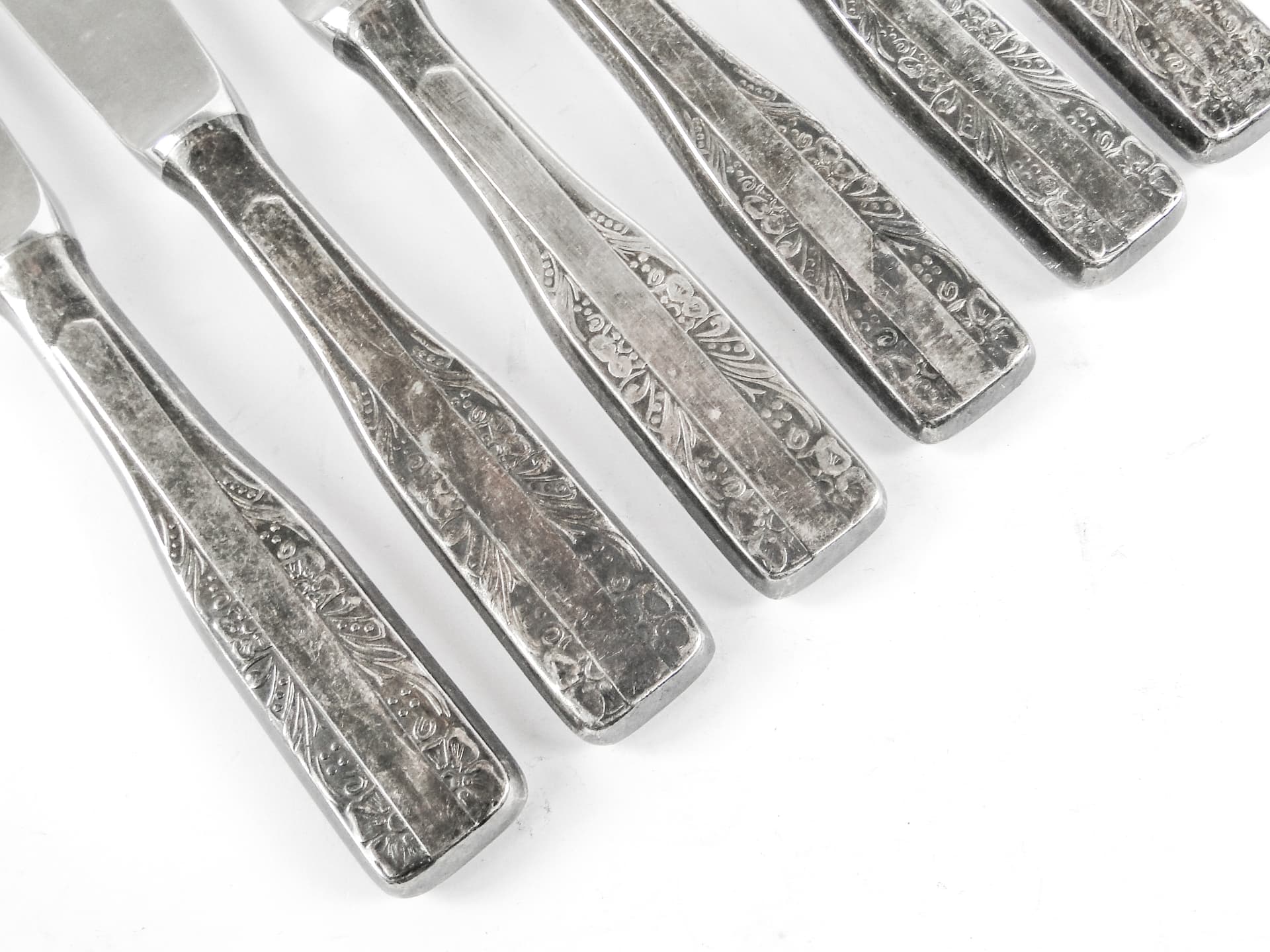 Zestaw noży stołowych Modernizm, stal, Polska, lata 70. - 106899