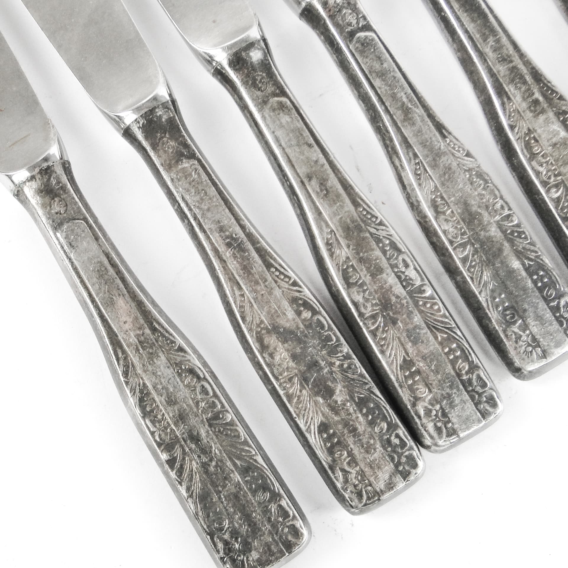 Zestaw noży stołowych Modernizm, stal, Polska, lata 70. - 106903