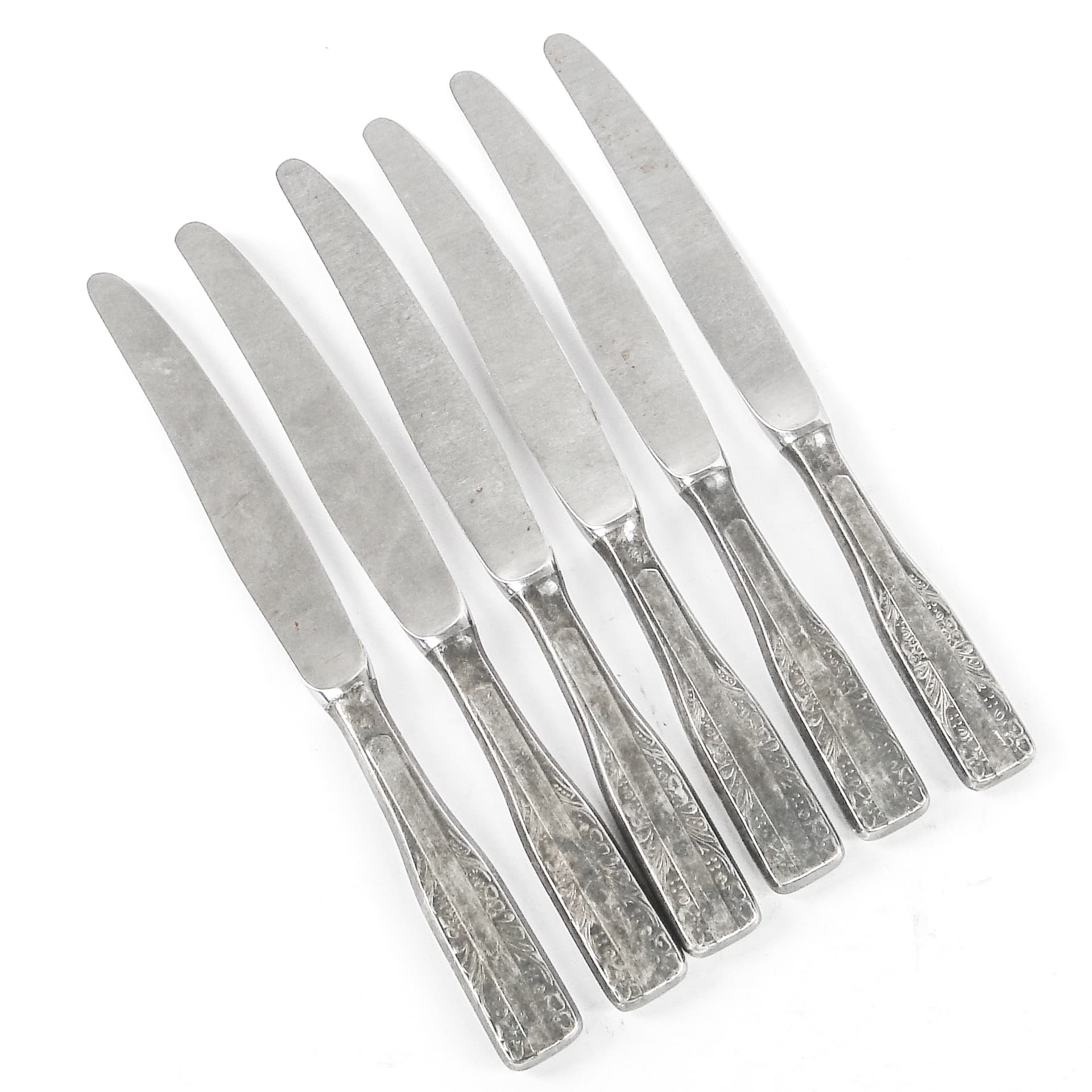 Zestaw noży stołowych Modernizm, stal, Polska, lata 70. - 106901