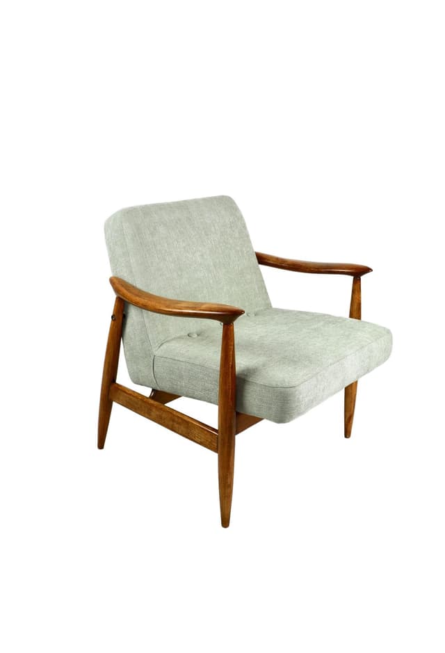 Fotel GFM 300-202, zielony jasny, proj. J. Kędziorek, Polska, lata 70. - WYMIARY