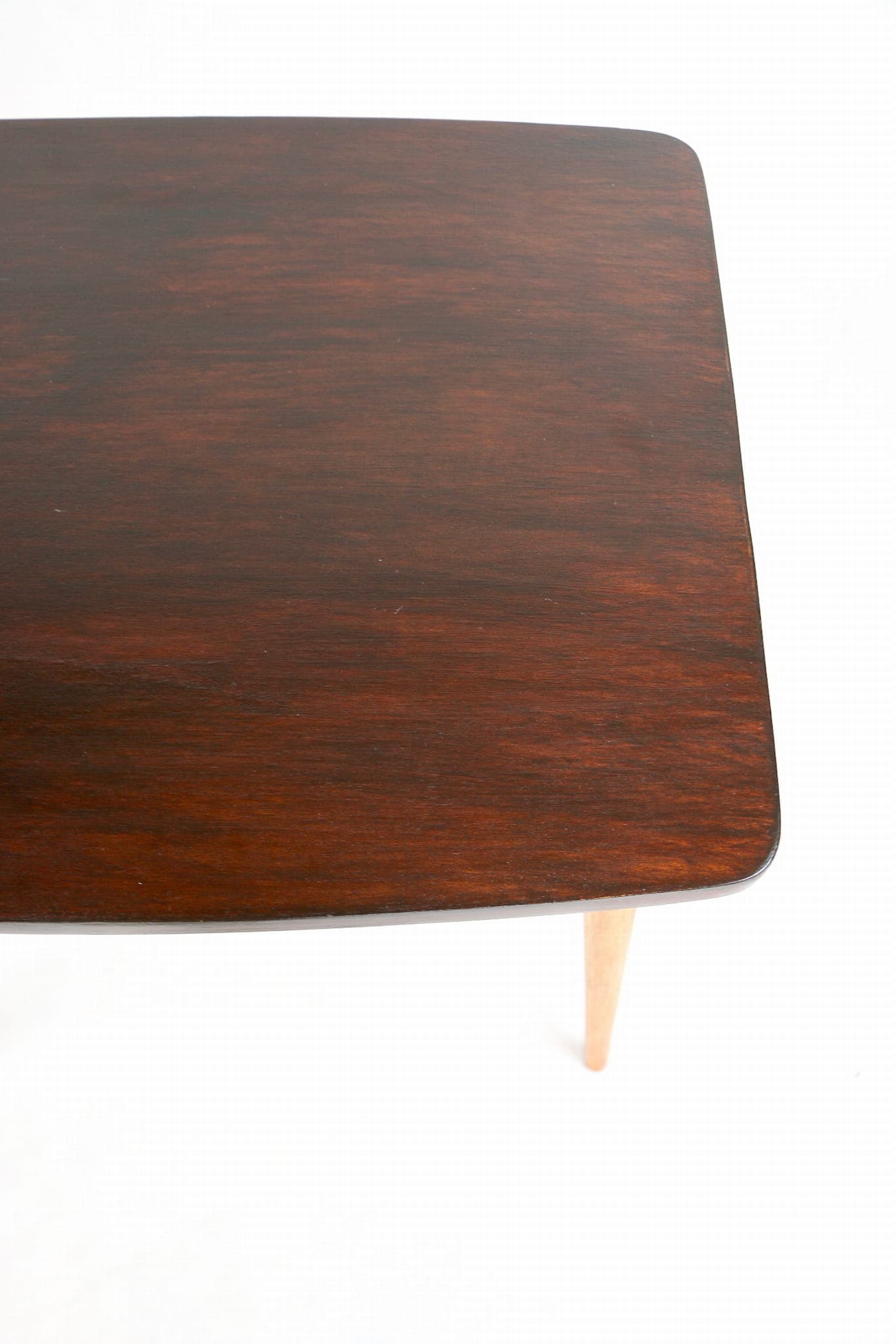 Stolik kawowy, brązowy ciemny, drewno, Polska, lata 70. - 107912