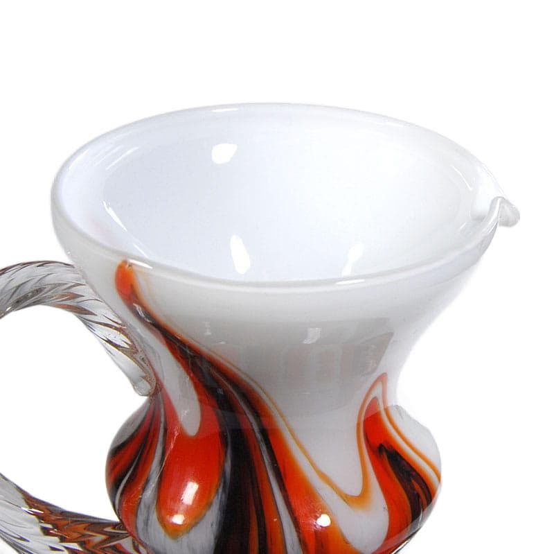 Szklany wazon opalina, Stelvia, Włochy, lata 60. - 7545