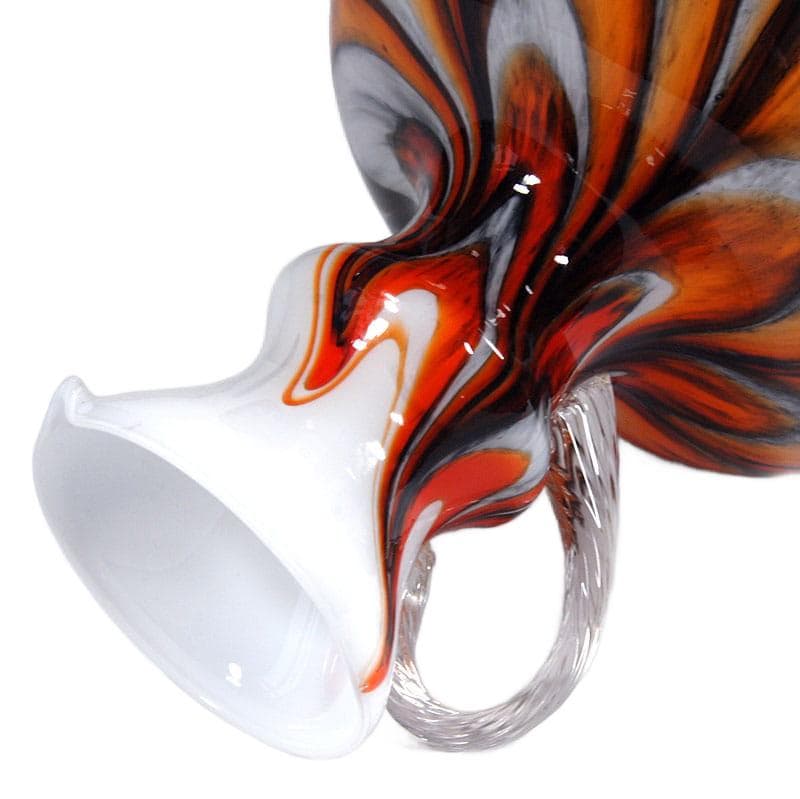 Szklany wazon opalina, Stelvia, Włochy, lata 60. - 7547