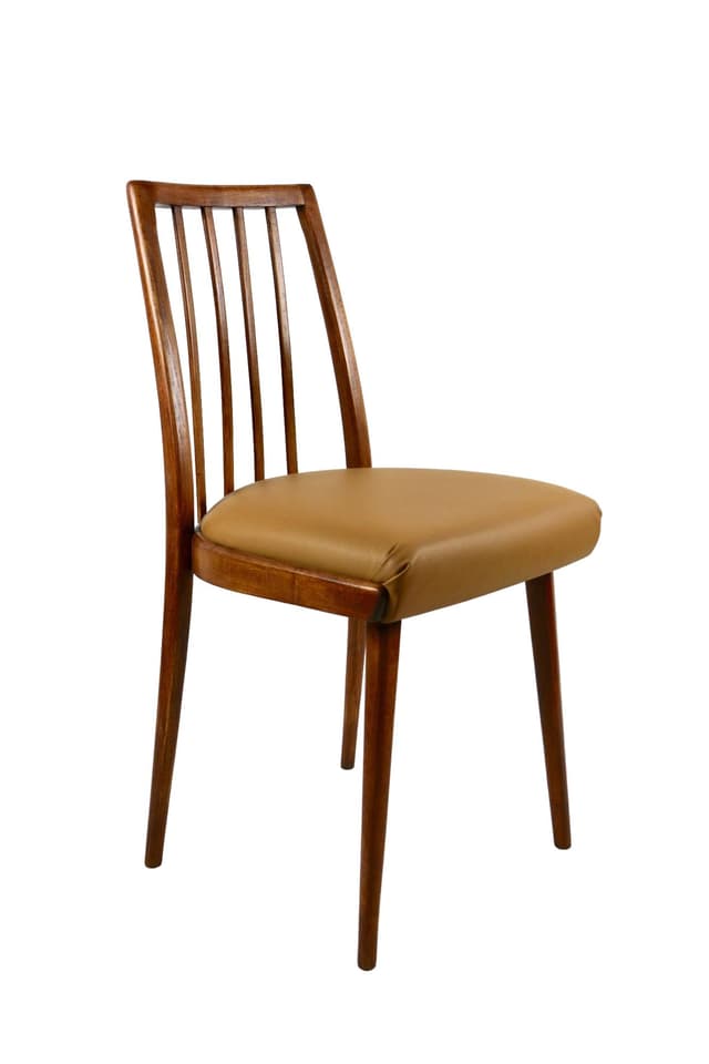 Chair Loft, camel brown, natural leather, 1960s. - DIMENSION