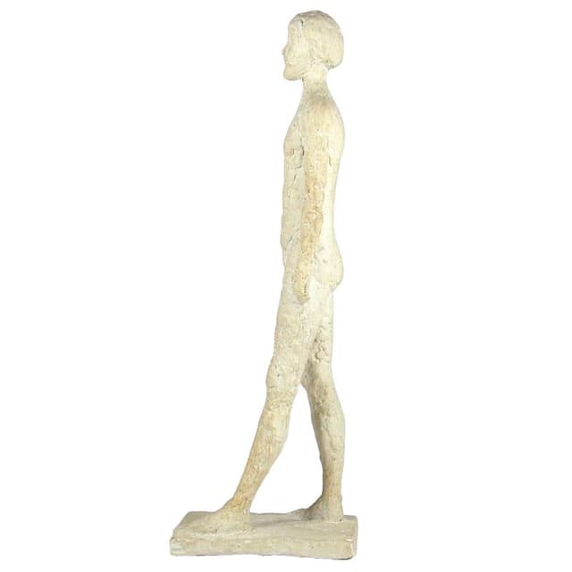 Beżowa rzeźba z patynowanego gipsu, Belgia, lata 70. - WYMIARY