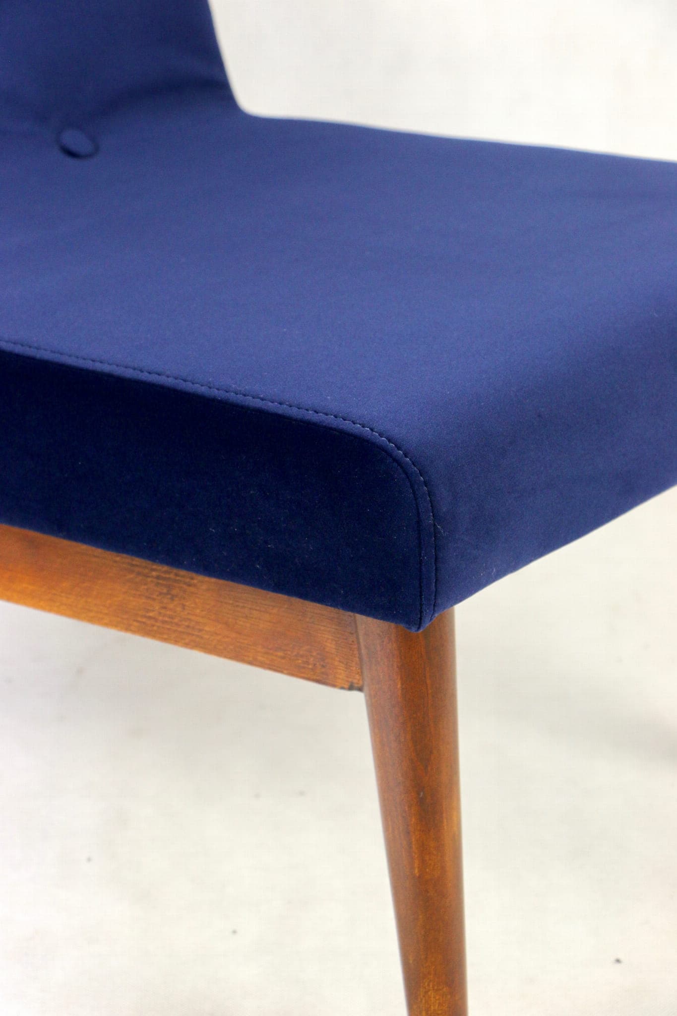 Fotel Jade, velvet granatowy, lata 70. - 107173