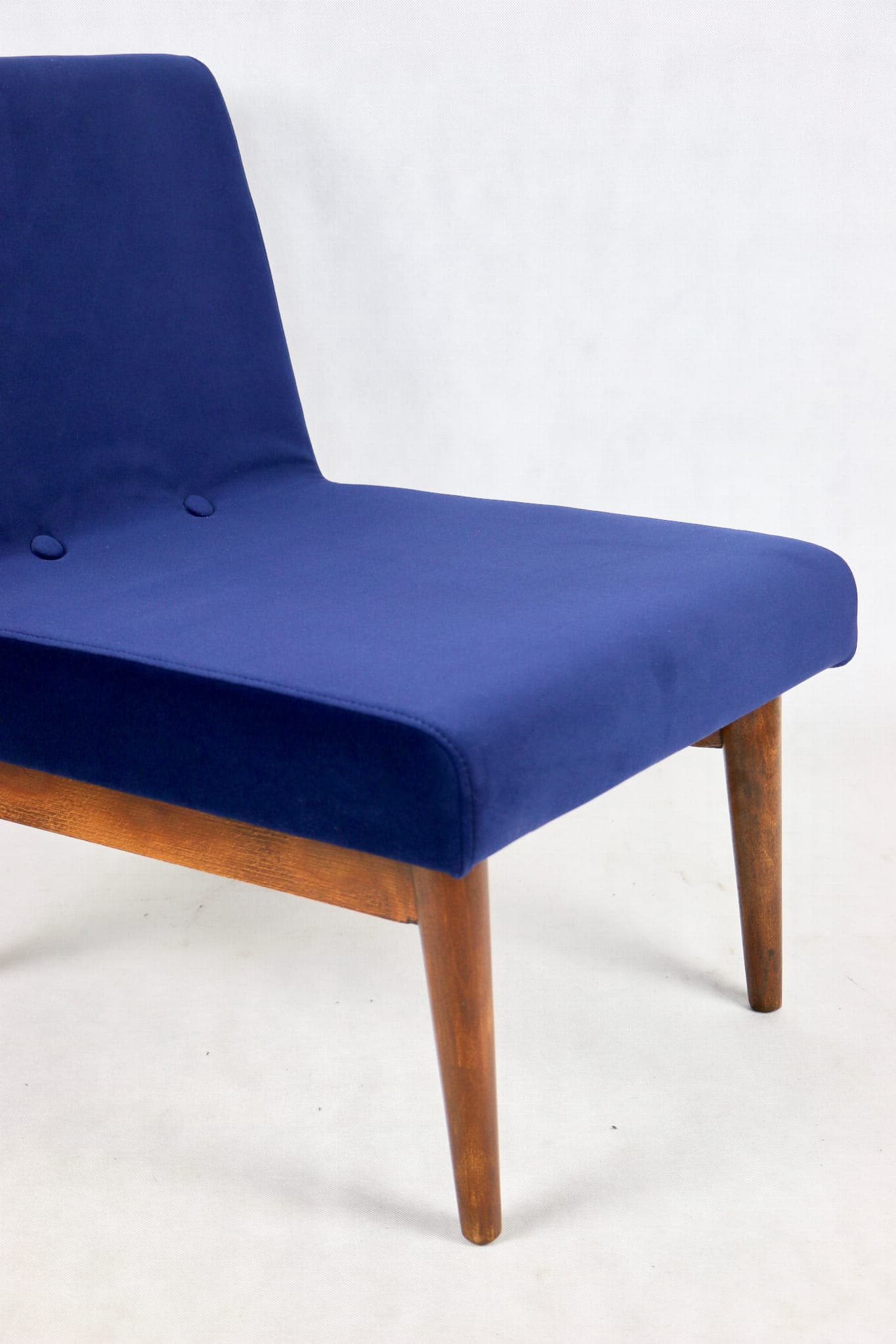 Fotel Jade, velvet granatowy, lata 70. - 107172