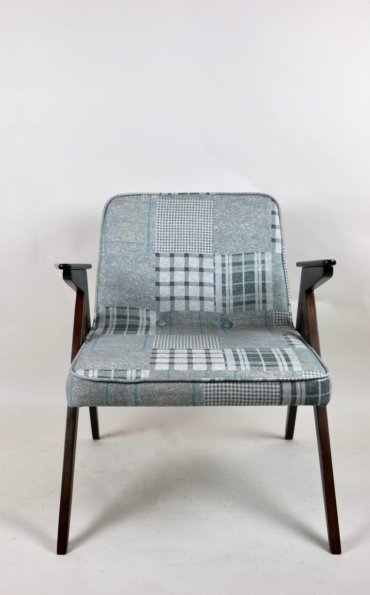 Armchair Bunny, grey, wood, 1970s. - 107121