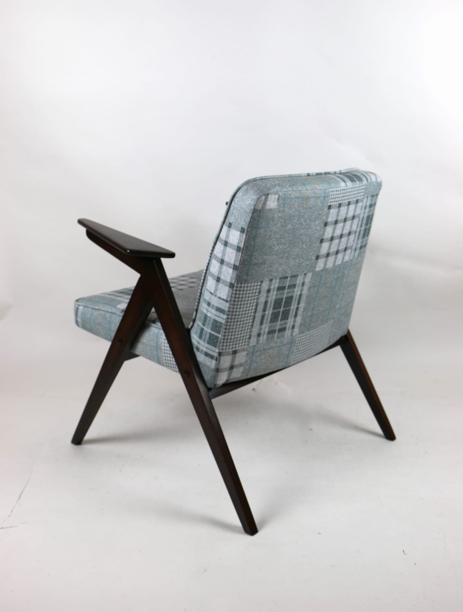 Armchair Bunny, grey, wood, 1970s. - 107127