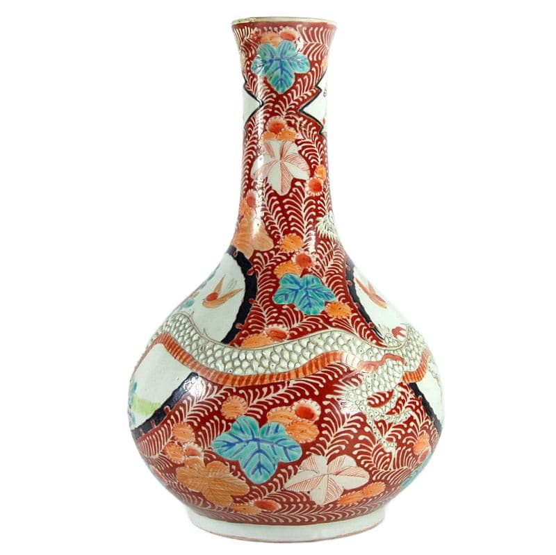 Red Saishuntei Arita Vase, Japan, 19th c. - 7516