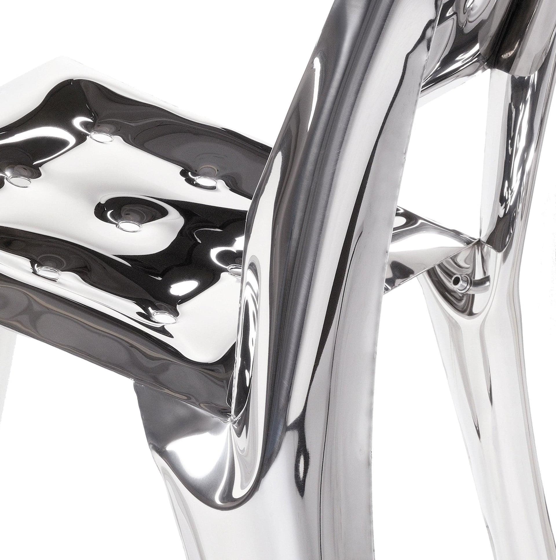 CHIPPENSTEEL 0.5 chair, steel, silver, Zieta Studio - 122718