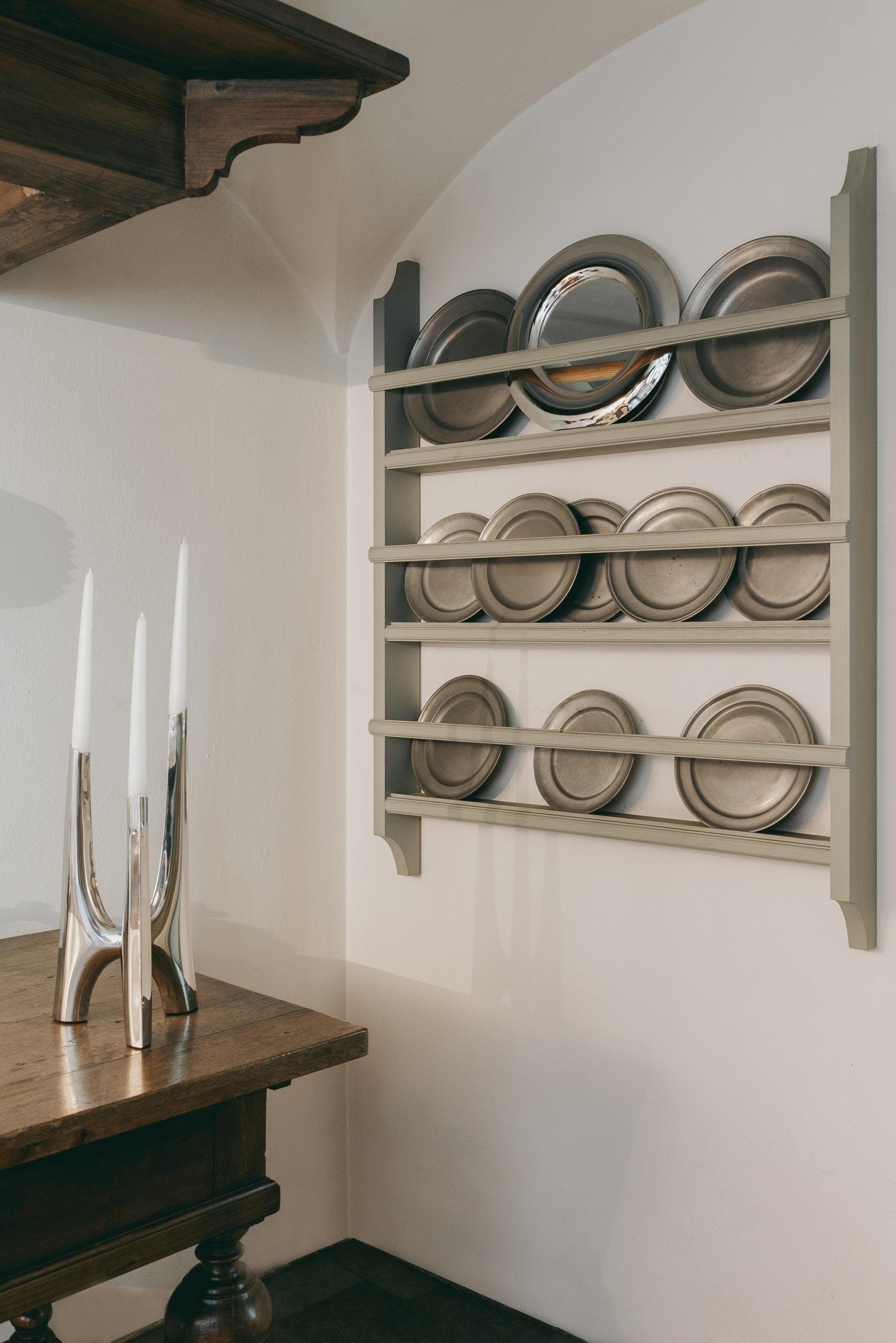 Świecznik TRIGLAV srebrny 83 cm, Zieta Studio - 122659