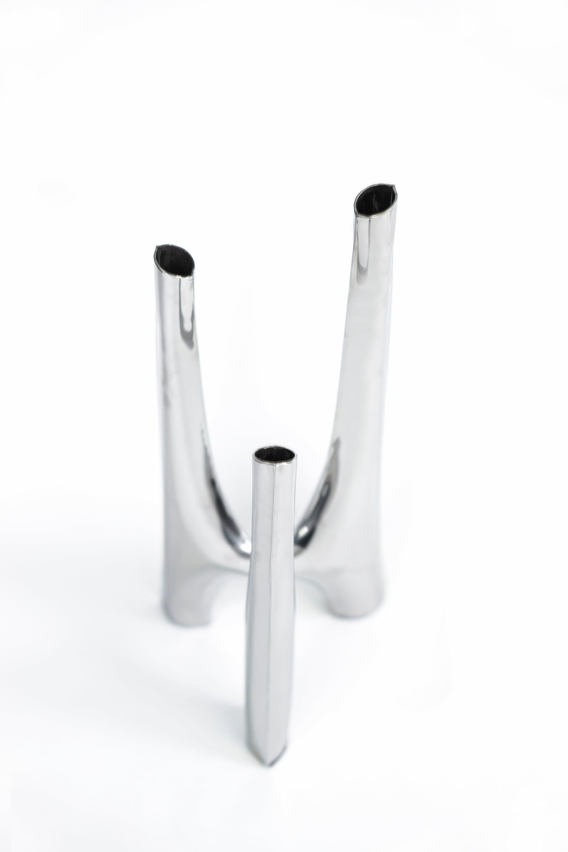 Świecznik TRIGLAV srebrny 41 cm, Zieta Studio - 122638