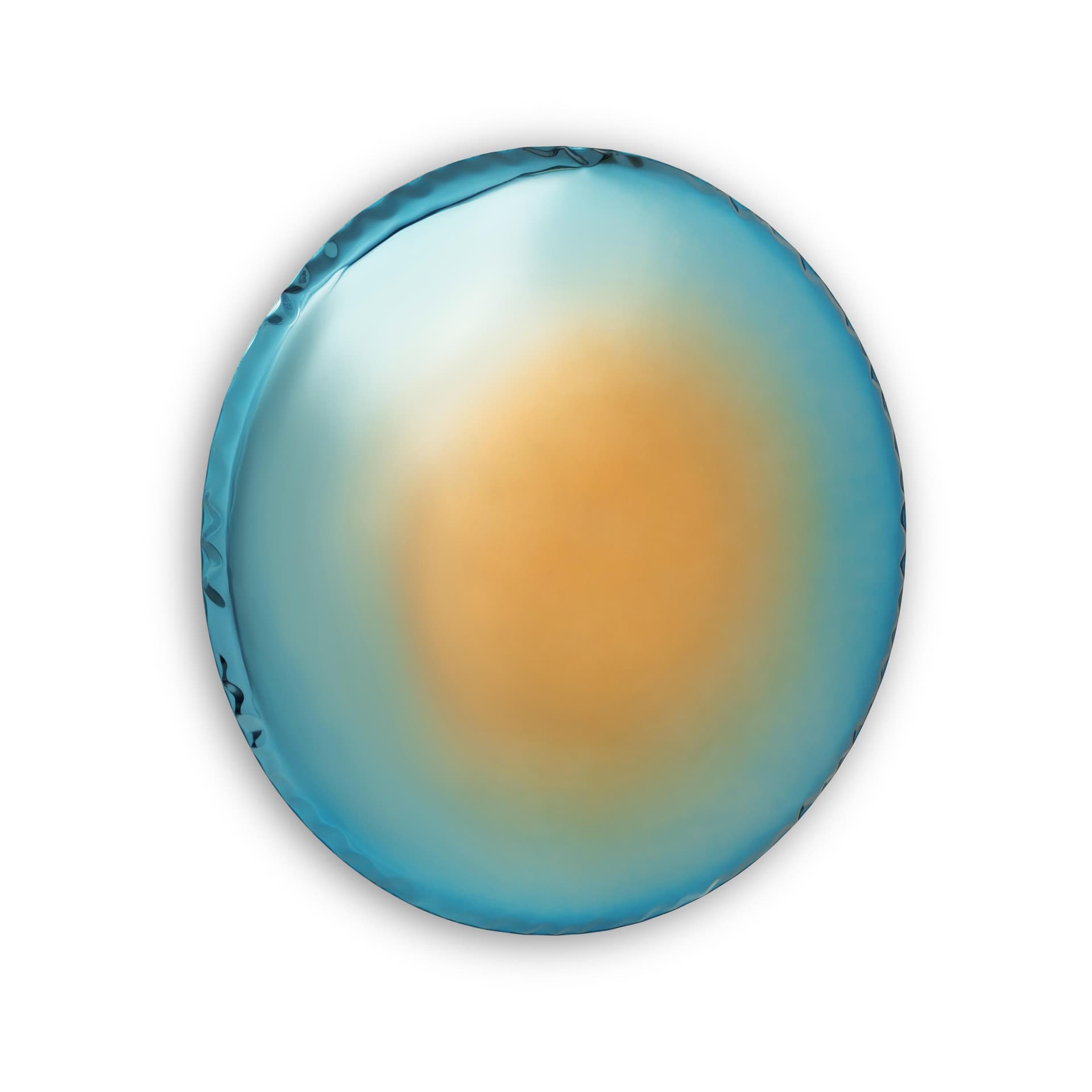 Lustro ścienne OKO transitions turkusowo-złote 75 cm, Zieta Studio - 122586