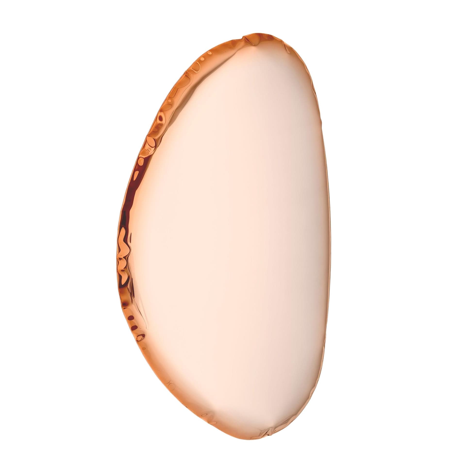 TAFLA O wall mirror, golden, O3, Zieta Studio