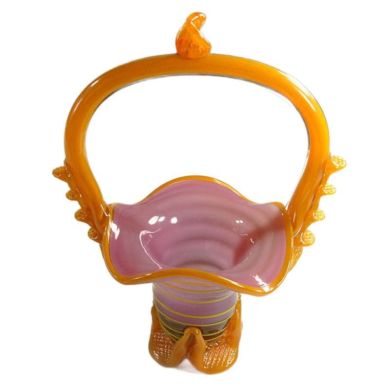 Multicolor Glass Basket, Murano, Italy, 1960s - 7565