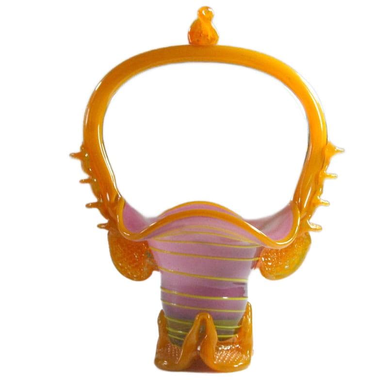 Multicolor Glass Basket, Murano, Italy, 1960s - 7566