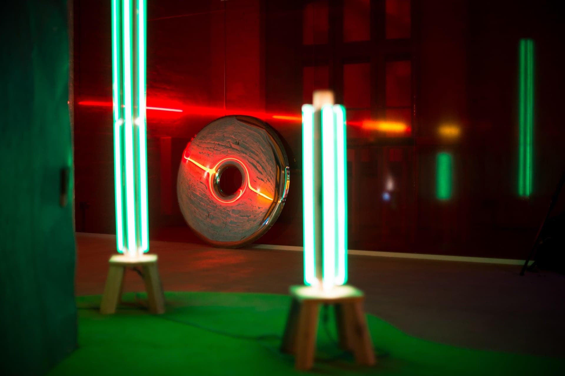 Lustro ścienne RONDO inox, srebrne 95 cm, Zieta Studio - 121578