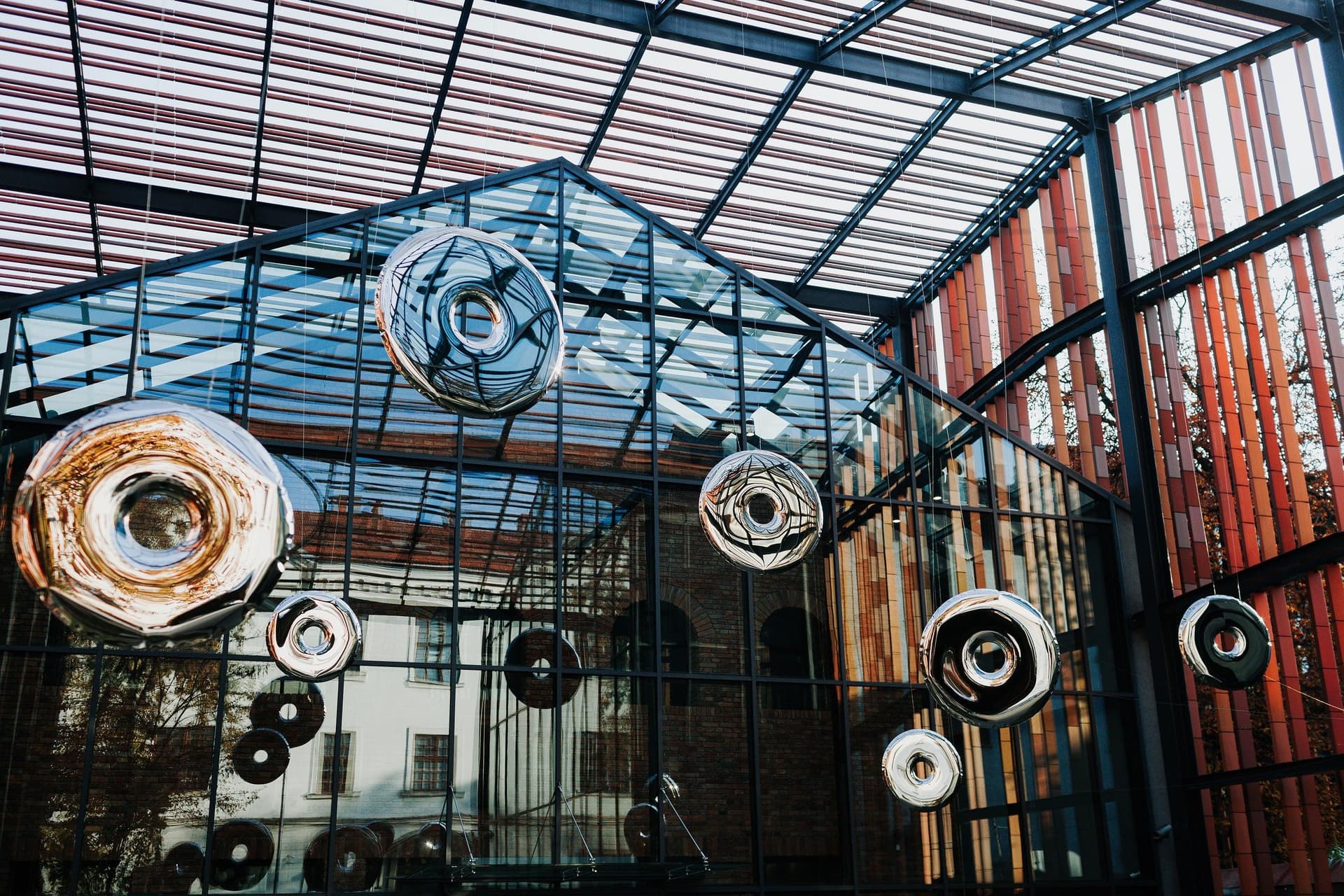 Lustro ścienne RONDO inox, srebrne, 75 cm, Zieta Studio - 121518