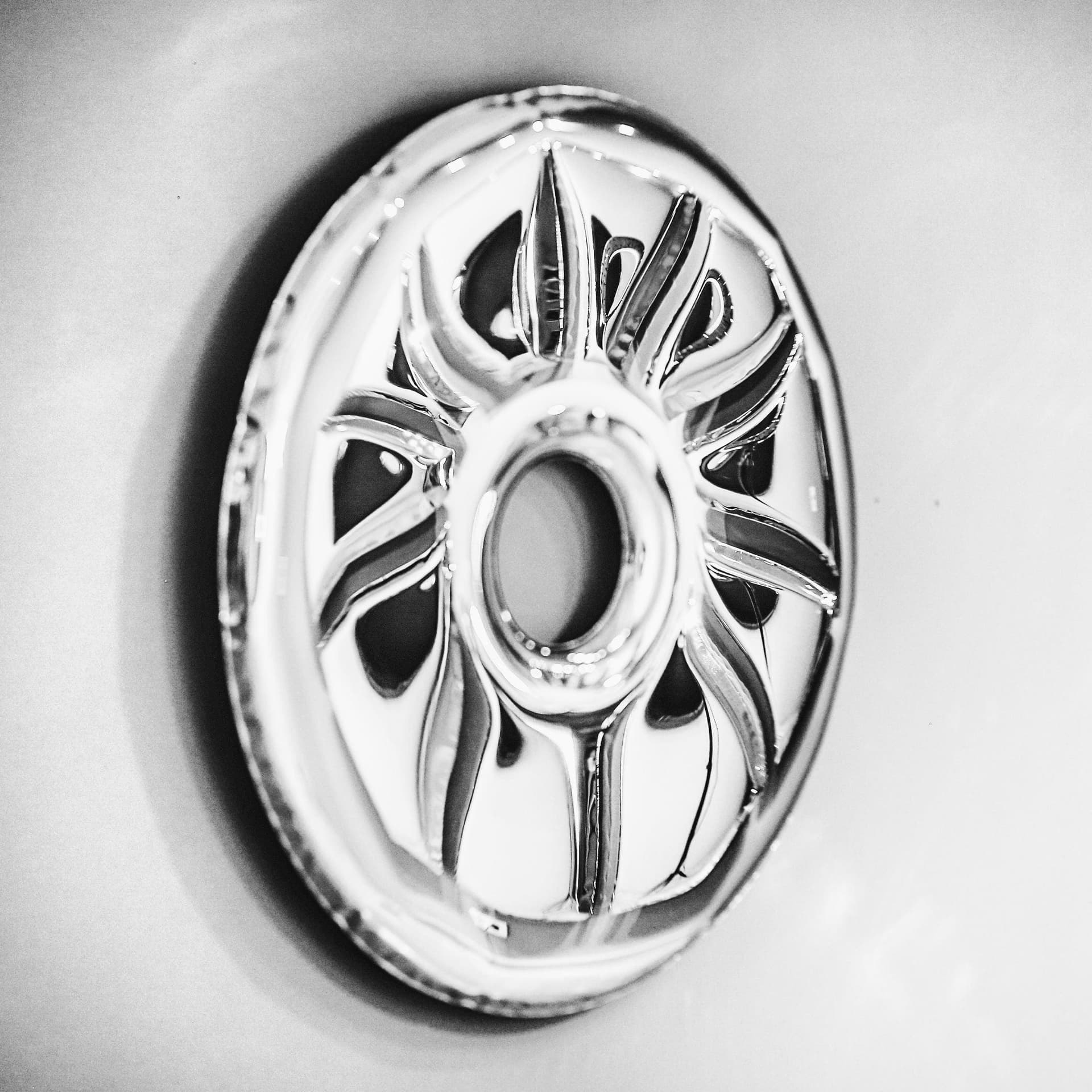 Lustro ścienne RONDO inox, srebrne, 75 cm, Zieta Studio - 121508