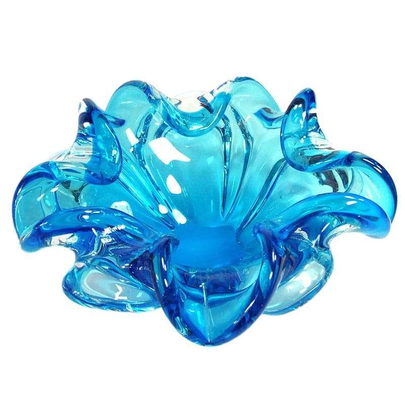 Turquoise-Blue Murano Glass Bowl, Italy, 1960s - 7607