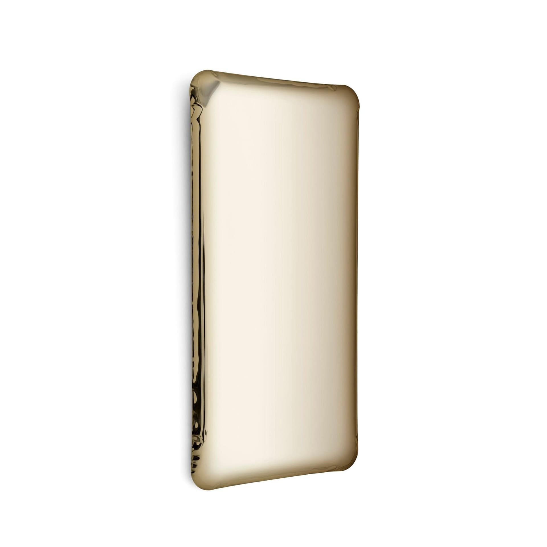 TAFLA Q wall mirror golden 120 cm, Zieta Studio